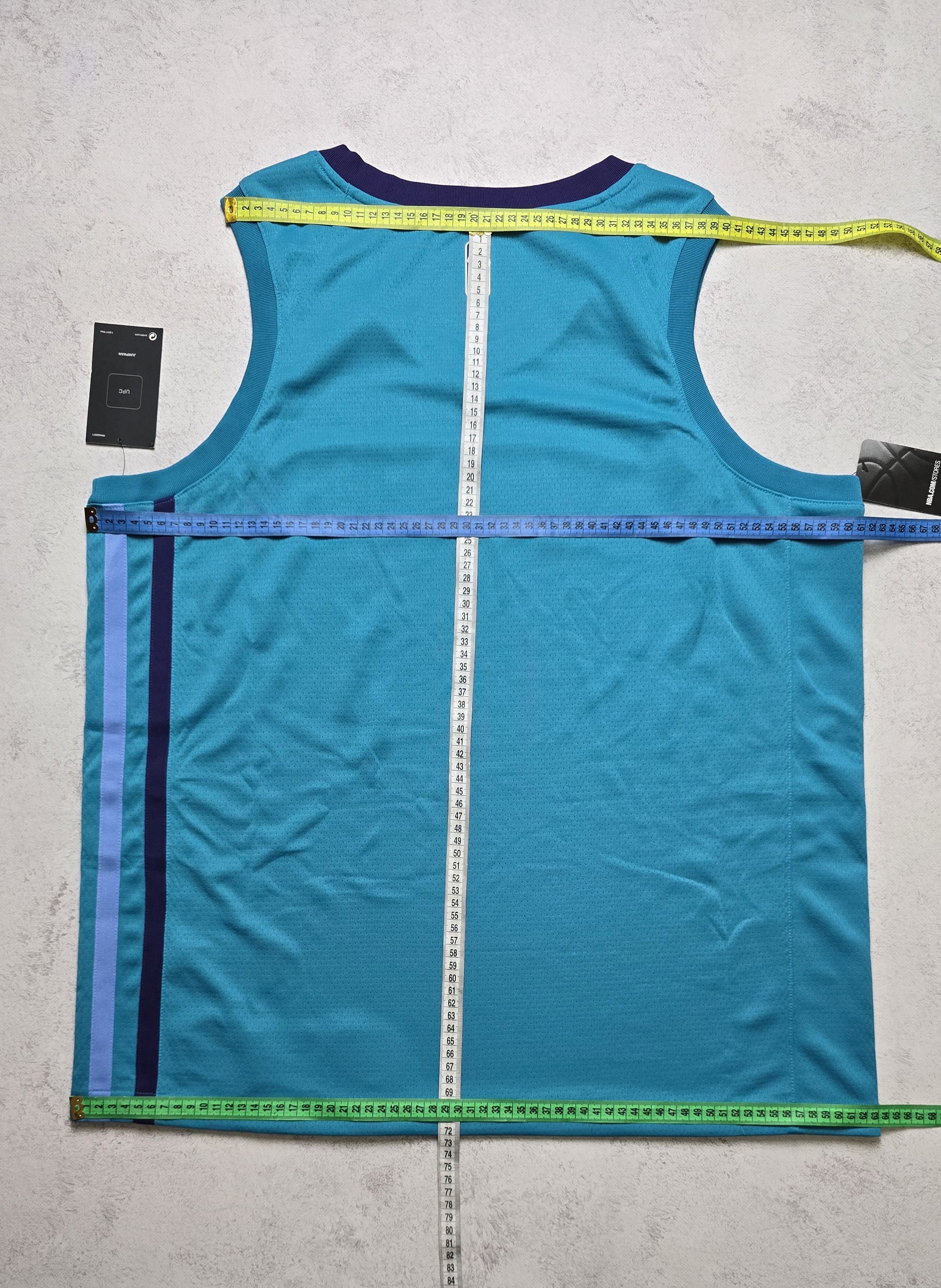 Nike Charlotte Hornets Jordan Brand Swingman Blank Jersey Teal Size US XL / EU 56 / 4 - 3 Thumbnail