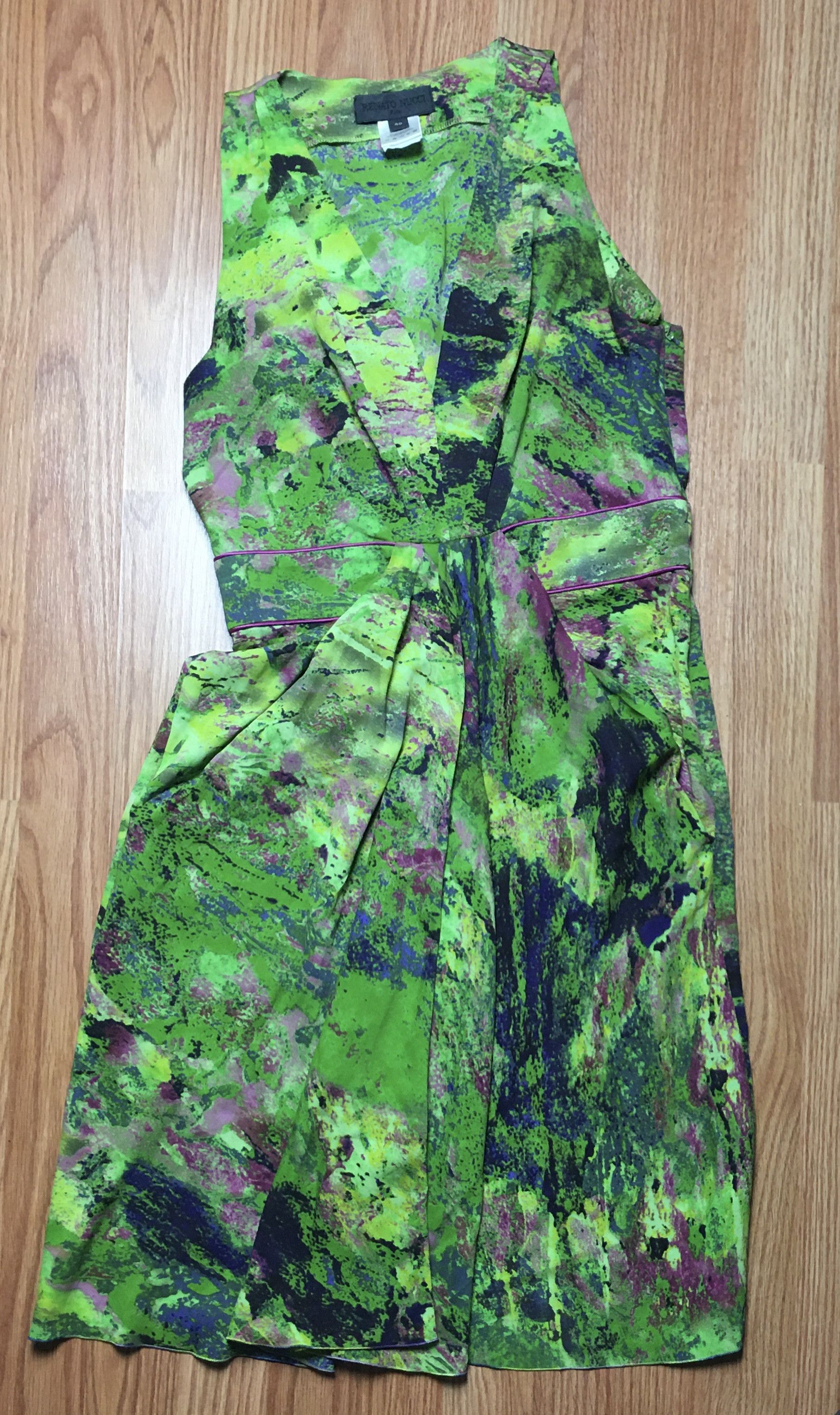 Other Renato Nucci Silk Abstract Print Dress Size EU 40 Size S / US 4 / IT 40 - 6 Thumbnail