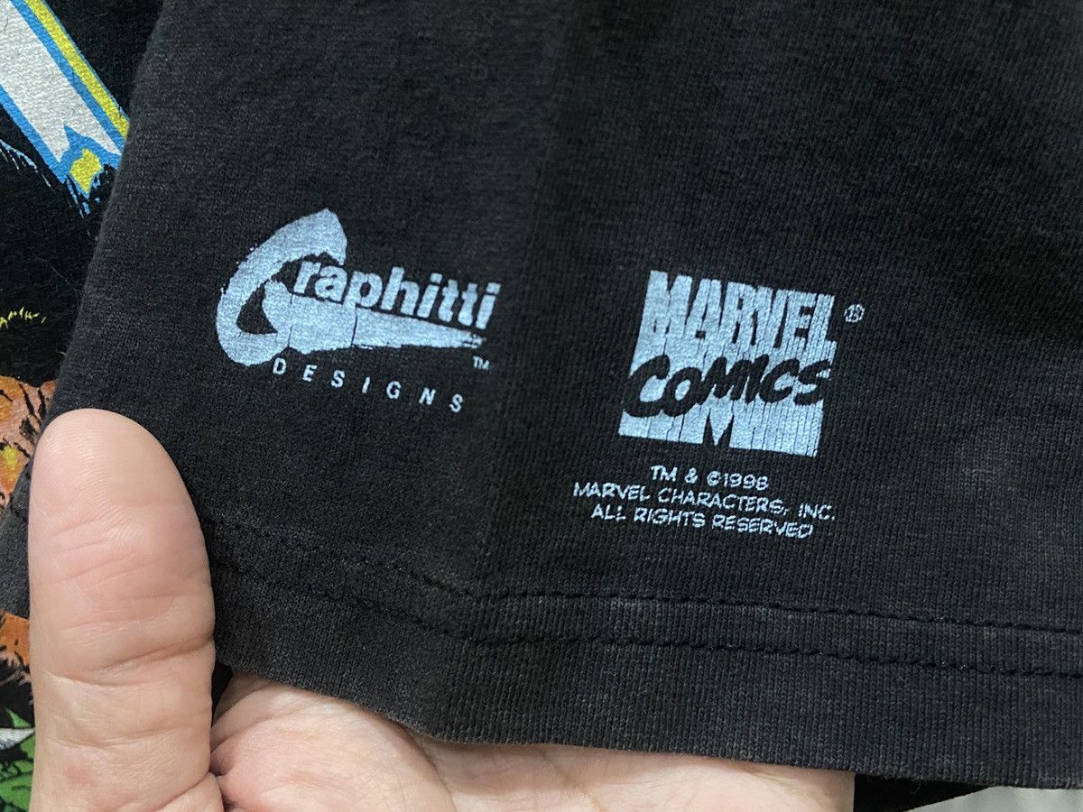Band Tees × Marvel Comics × Vintage Vintage 1998s KAZAR Marvel Comic X-MEN Cartoon T-SHIRT Size US L / EU 52-54 / 3 - 6 Thumbnail