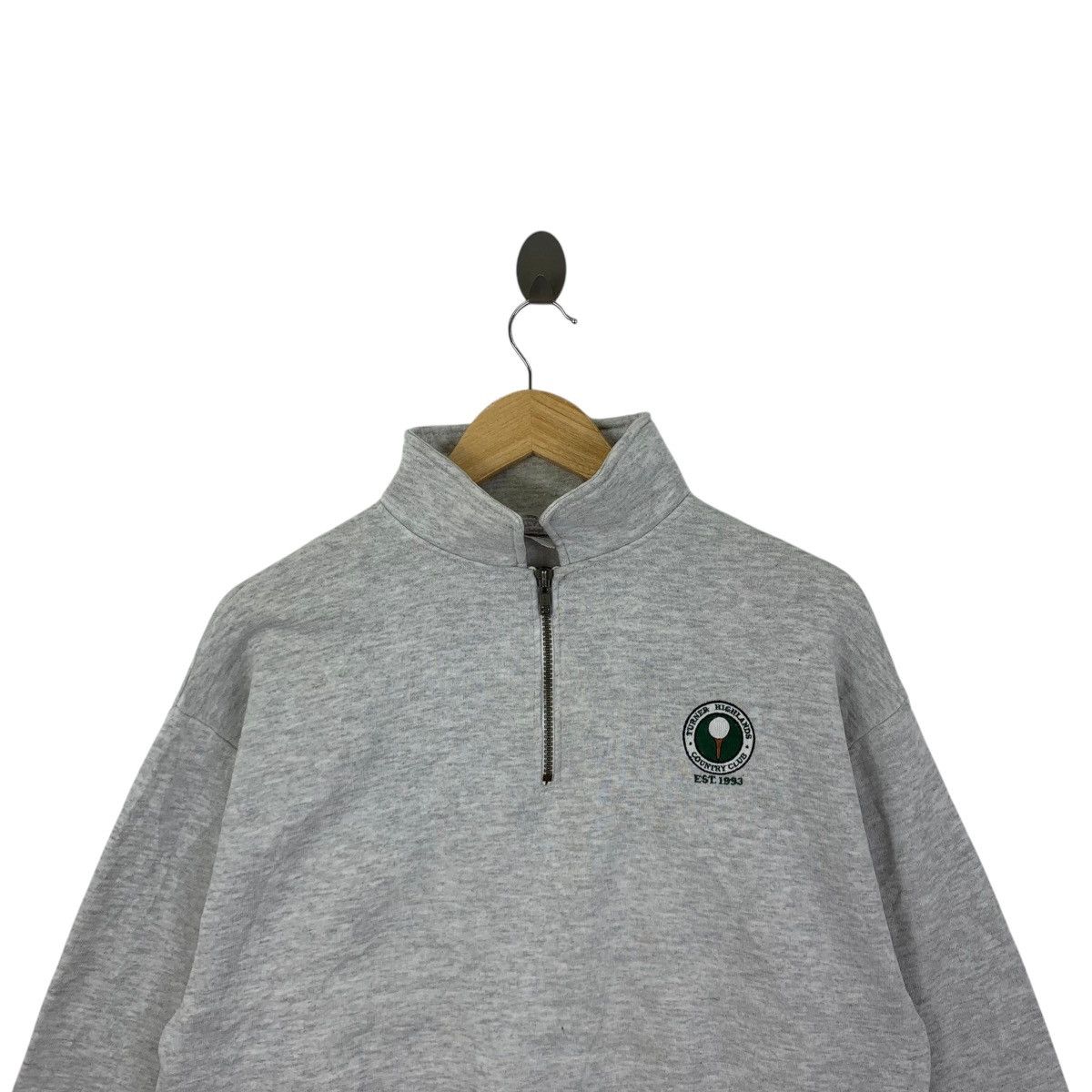 Jerzees Vintage TURNER HIGHLANDS Country Club Est 1993 Fleece Half Size US L / EU 52-54 / 3 - 2 Thumbnail