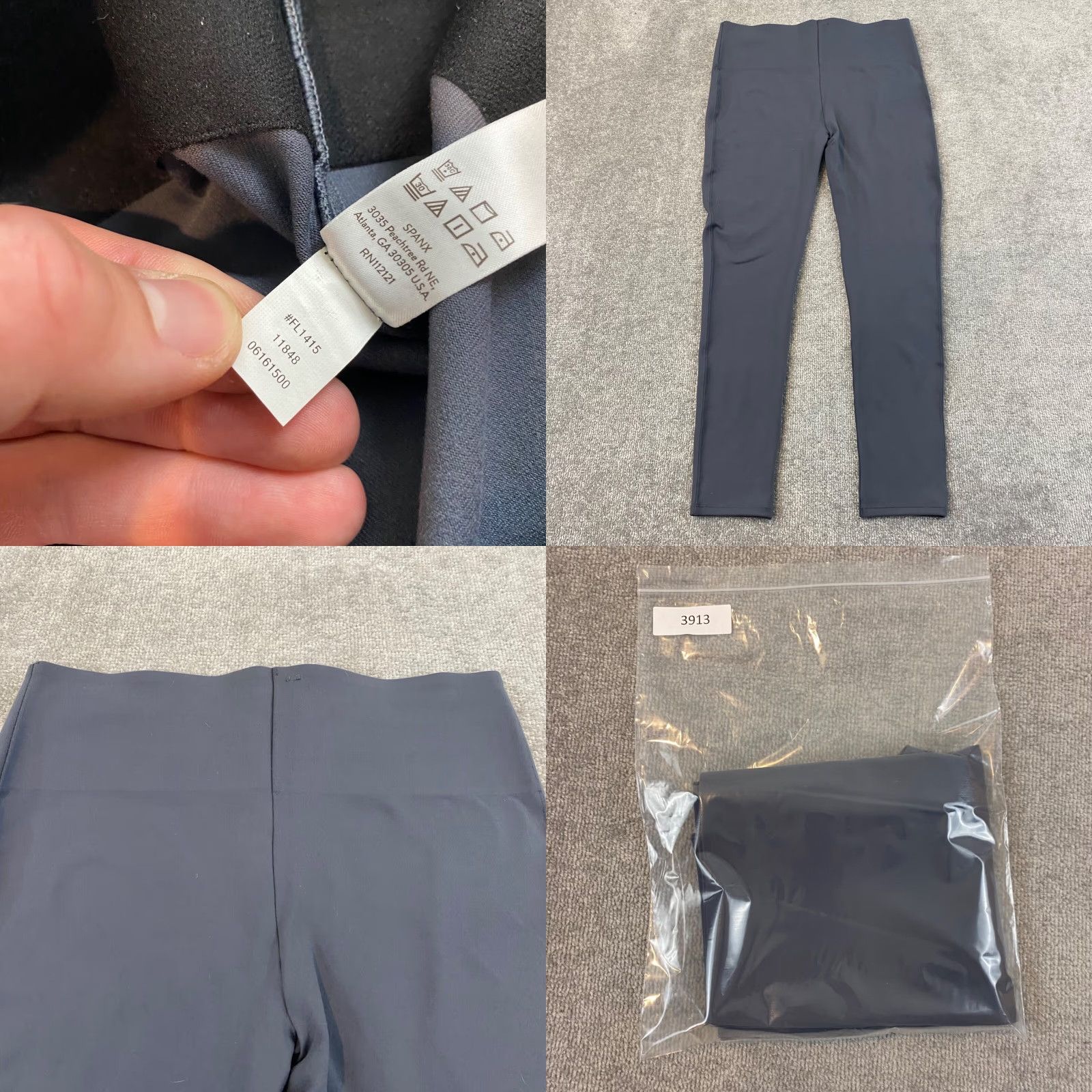 Spanx VINTAGE? No — Spanx Essential Leggings Womens XL Gray Capris High Waisted Workout Light FL1415 Size 40" / US 18 - 8 Thumbnail