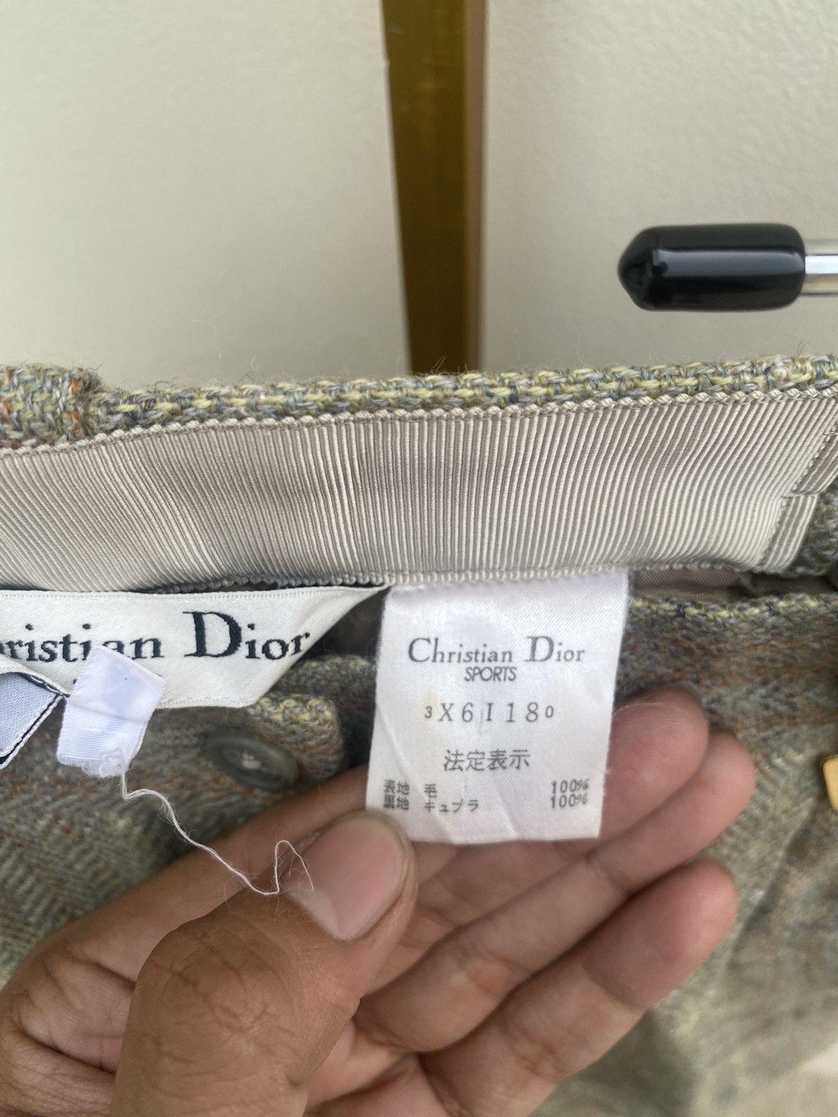 Dior 1990s Christian Dior - Wool Plaid Short Pants Size 24" / US 00 / IT 34 - 5 Thumbnail