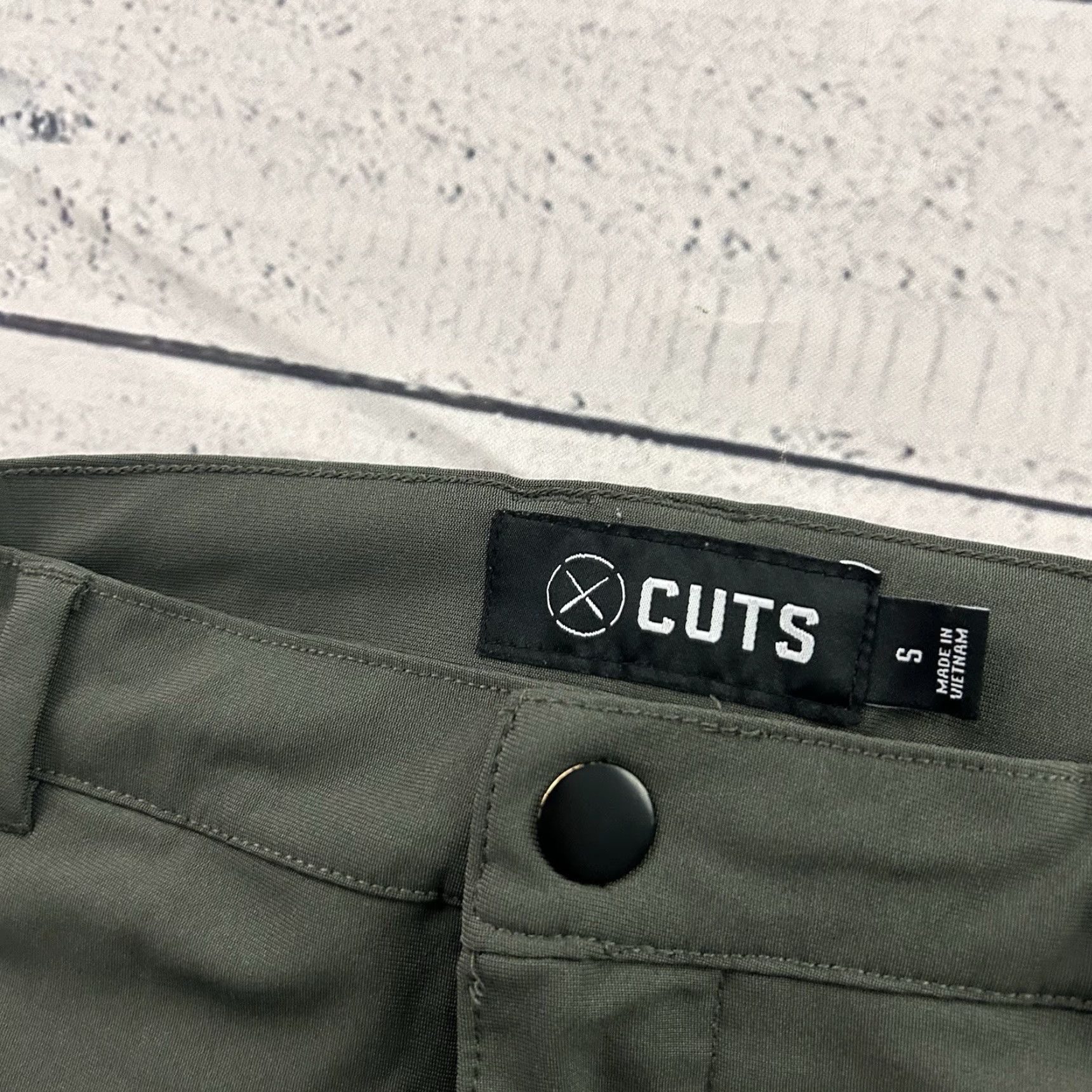 Cuts CUTS Elastic Waist Pants Men S Gray Green 26"Inseam Jogger Casual Bottoms Size US 29 - 4 Thumbnail