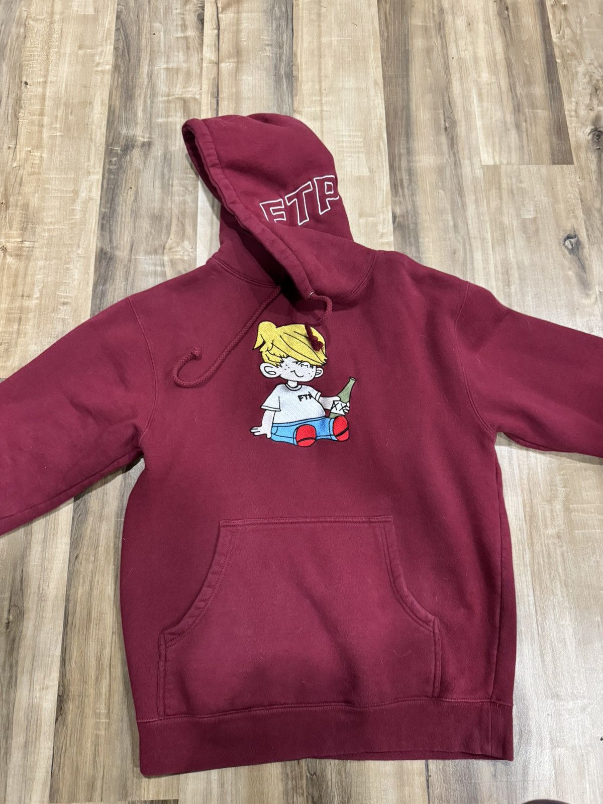 パーカー・フーディ FTP Dennis Pullover Burgundy Bone hooded hoodie FW 19 2019 Ftp Dennis Hoodie | Grailed