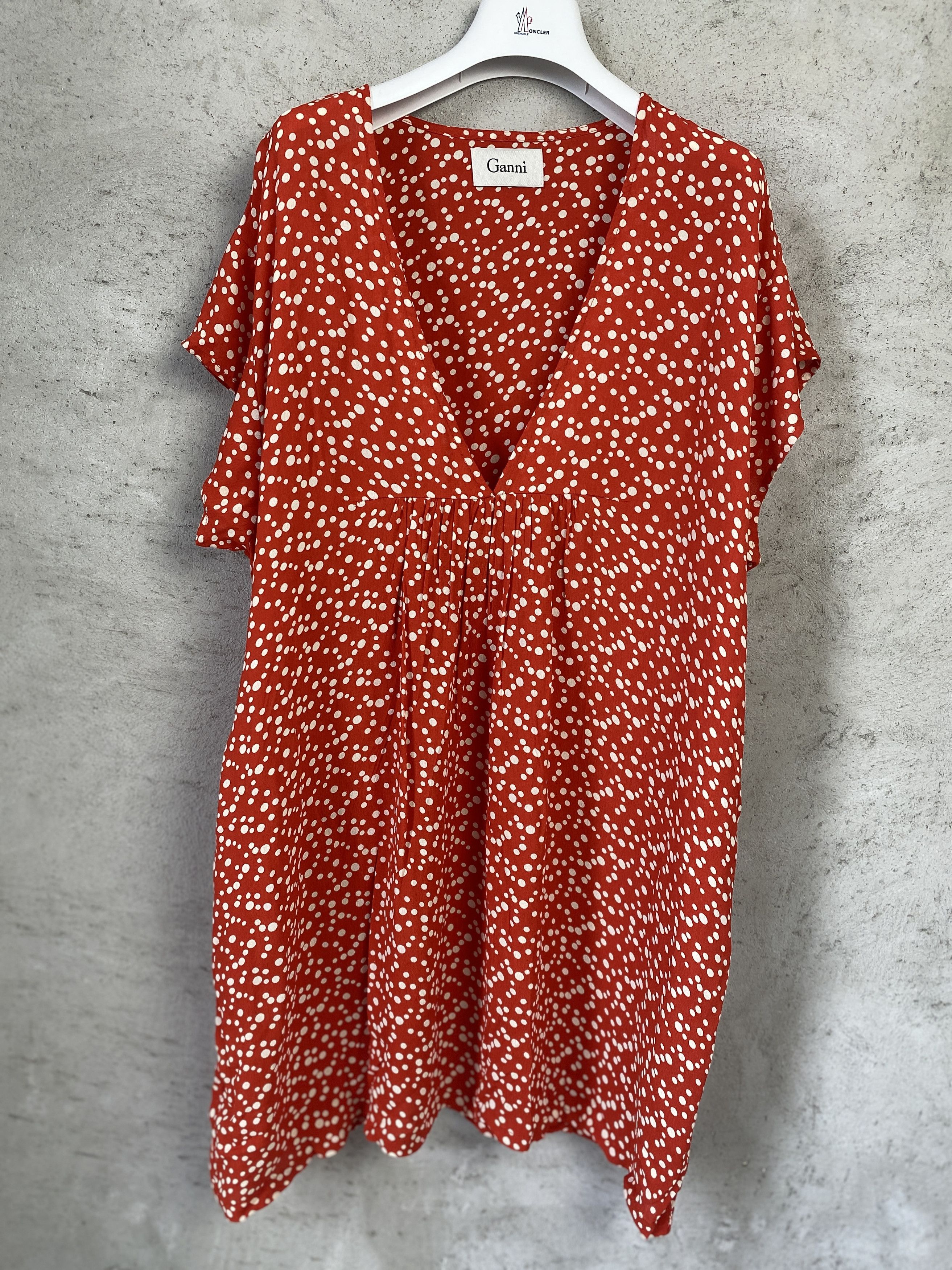 Ganni Ganni polka dot midi dress viscose casual summer Size M / US 6-8 / IT 42-44 - 1 Thumbnail