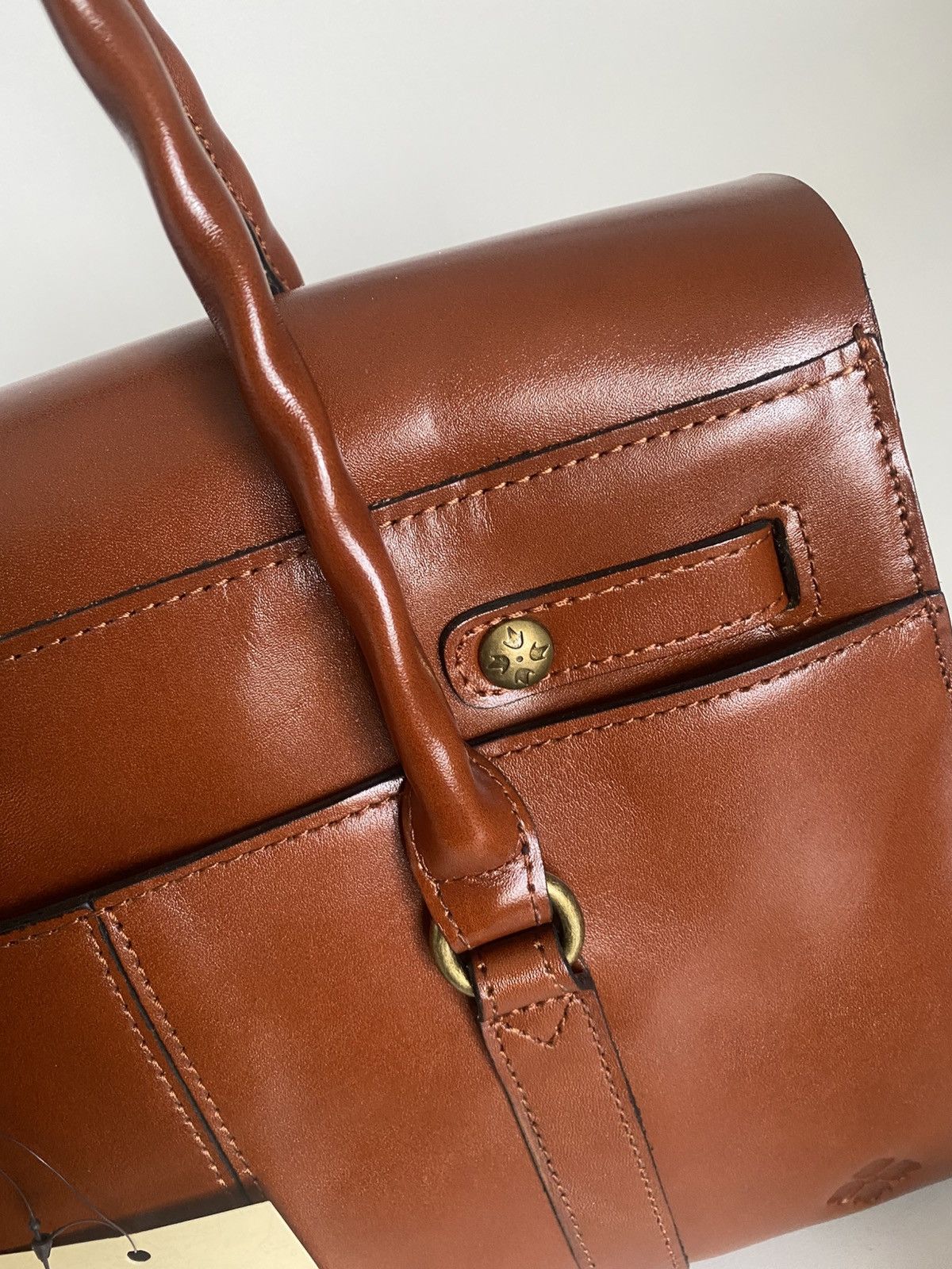 NWT Patrica Nash Vienna Hand Cut Tooled Tan Leather Handbag