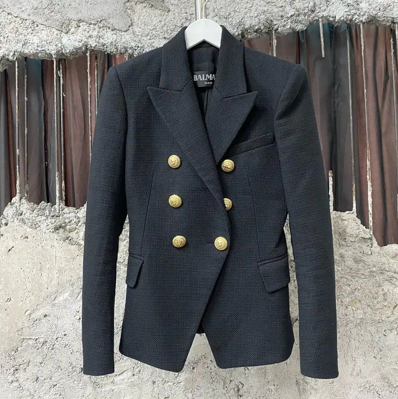 Balmain Black Spring Autumn Women's Jacket 0089