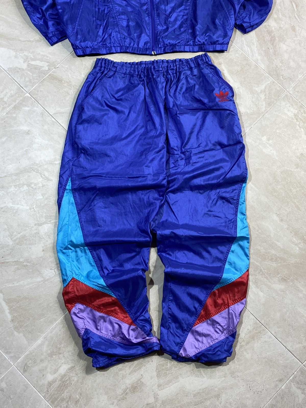 Adidas 🔥 Y2k ADIDAS COLORBLOCK TRACKSUIT RAVE TECHNO FIT PARACHUTE Size US M / EU 48-50 / 2 - 3 Thumbnail
