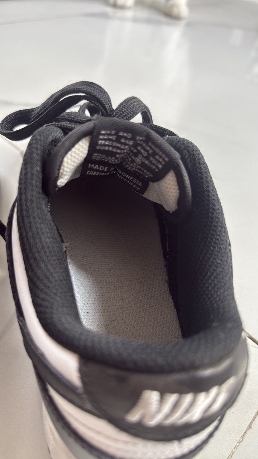Nike Nike Dunk Low Retro black and white panda Size US 6.5 / IT 36.5 - 5 Thumbnail