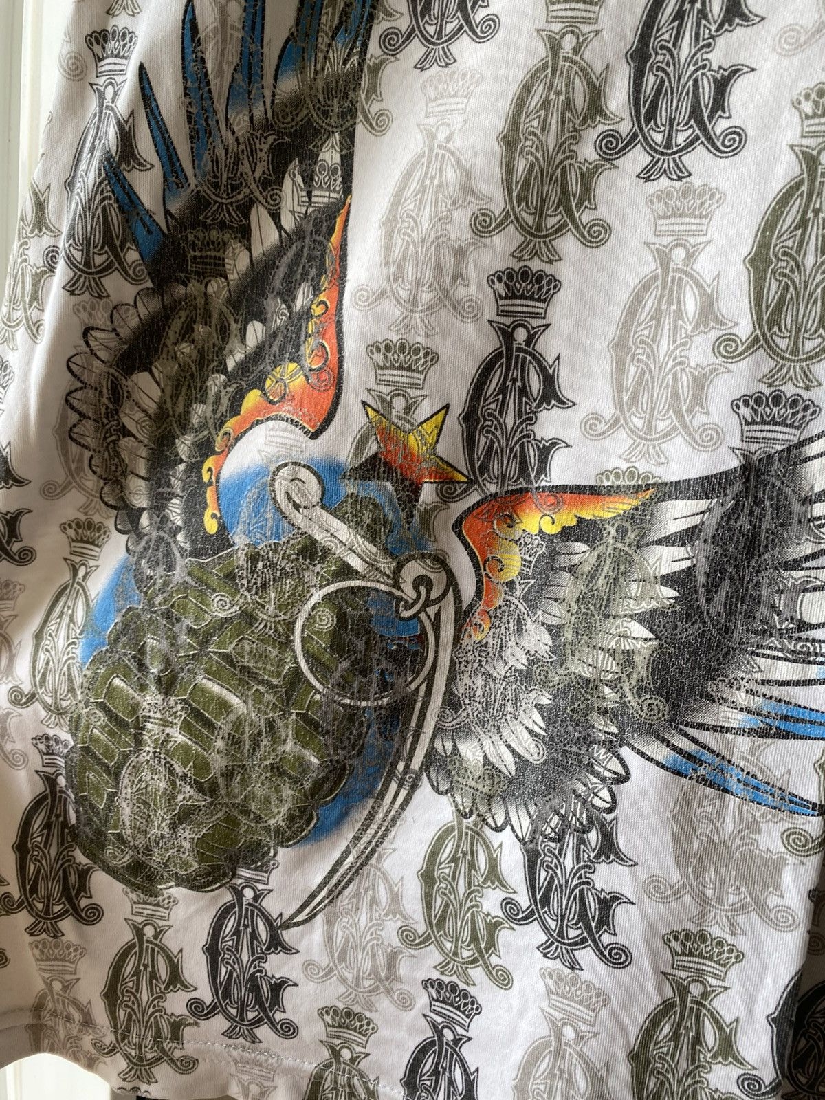 Christian Audigier Christian Audigier Vintage Grenade Wings Tee AOP Ed Hardy Size US L / EU 52-54 / 3 - 6 Thumbnail