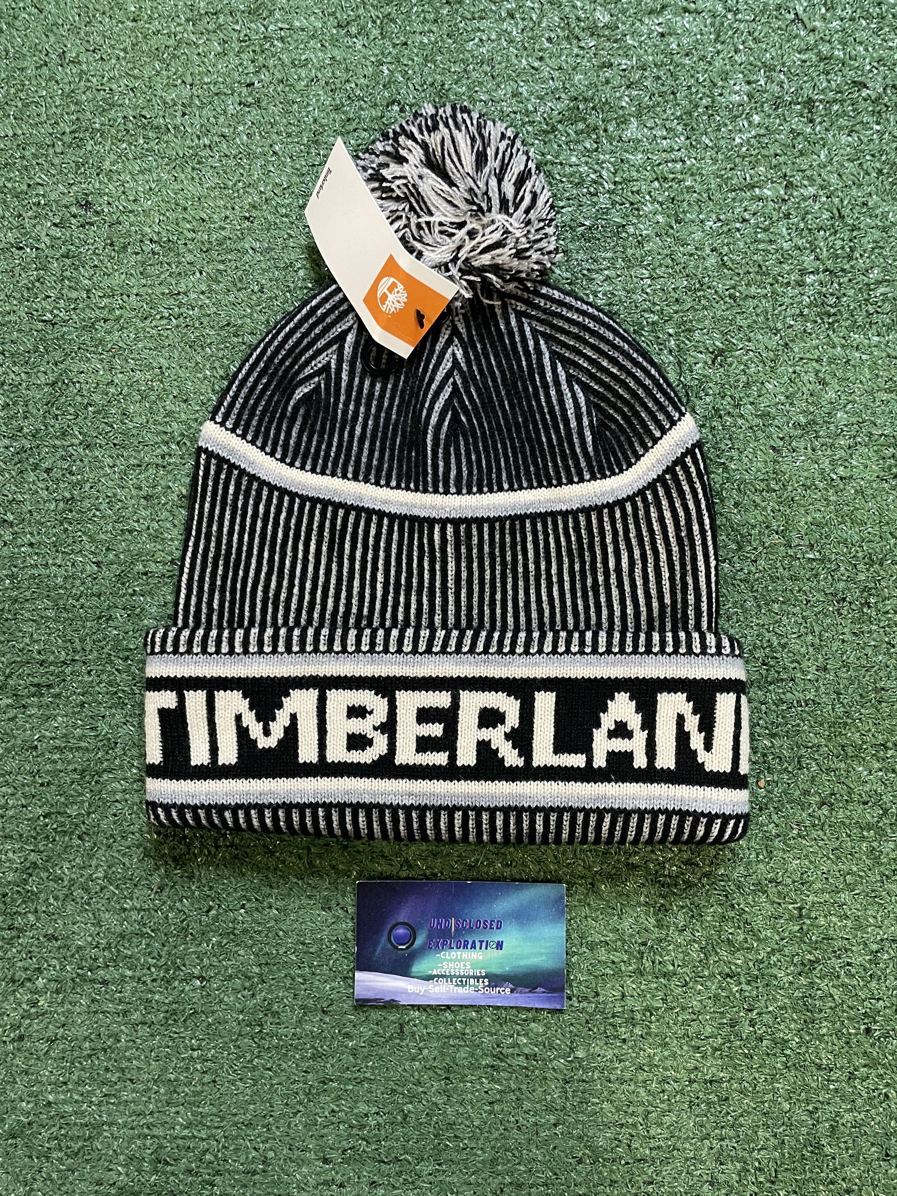 Timberland Timberland stadium black and white beanie Size ONE SIZE - 1 Thumbnail
