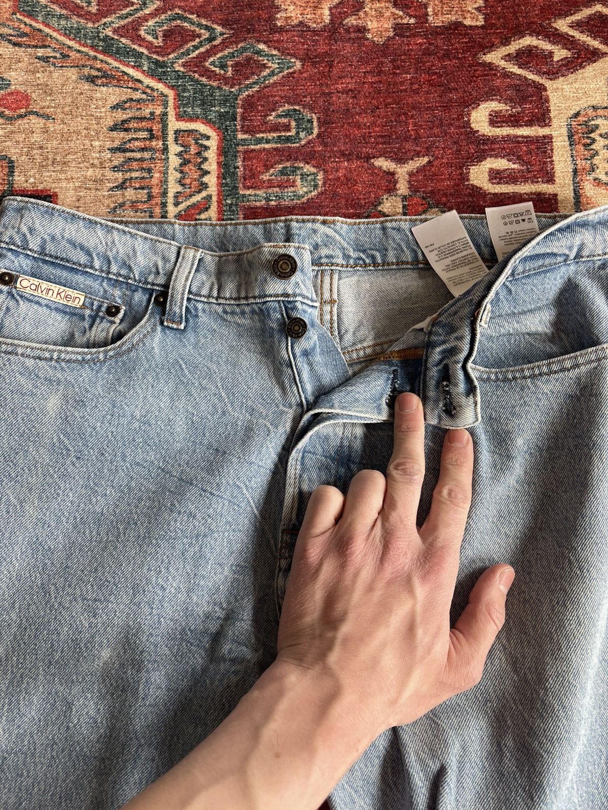 Calvin Klein Calvin Klein Standard Straight Jeans Size US 32 / EU 48 - 5 Thumbnail