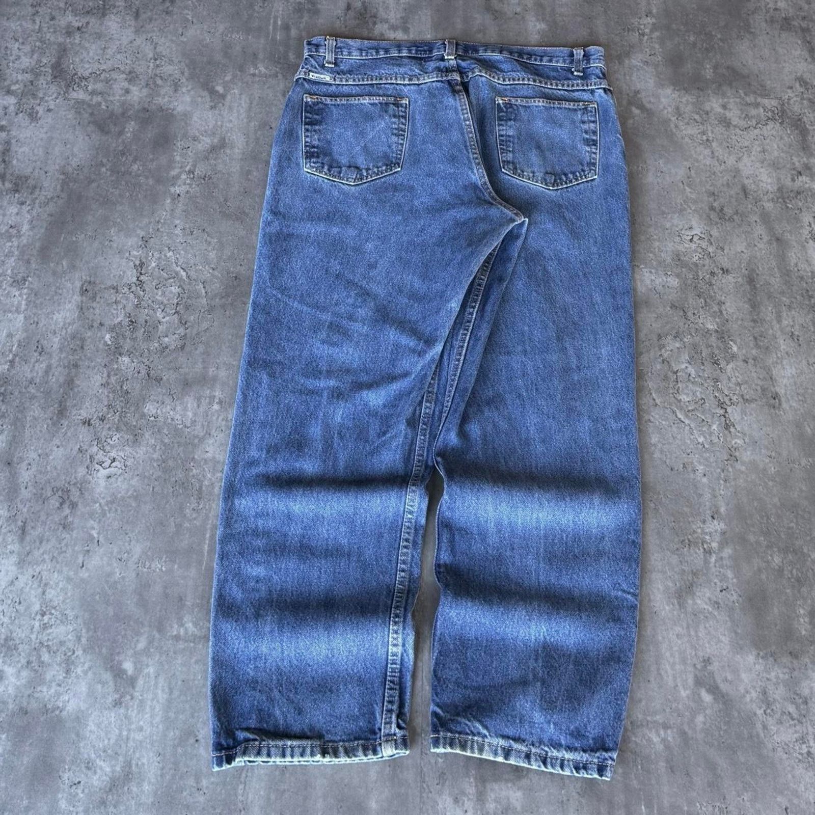Carhartt × Vintage Vintage Y2K Wearguard Medium Wash Baggy Denim Jeans Size US 38 / EU 54 - 2 Thumbnail