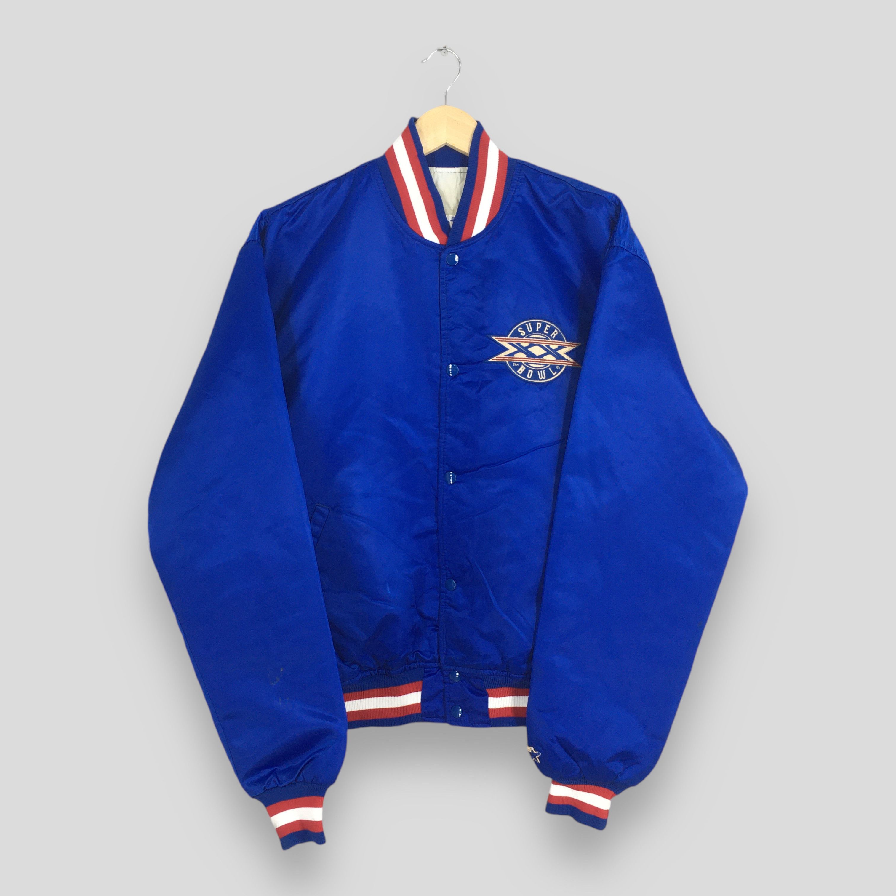 NFL Vintage 90s Super Bowl XX NFL Satin Varsity Jacket XLarge Size US XL / EU 56 / 4 - 1 Thumbnail