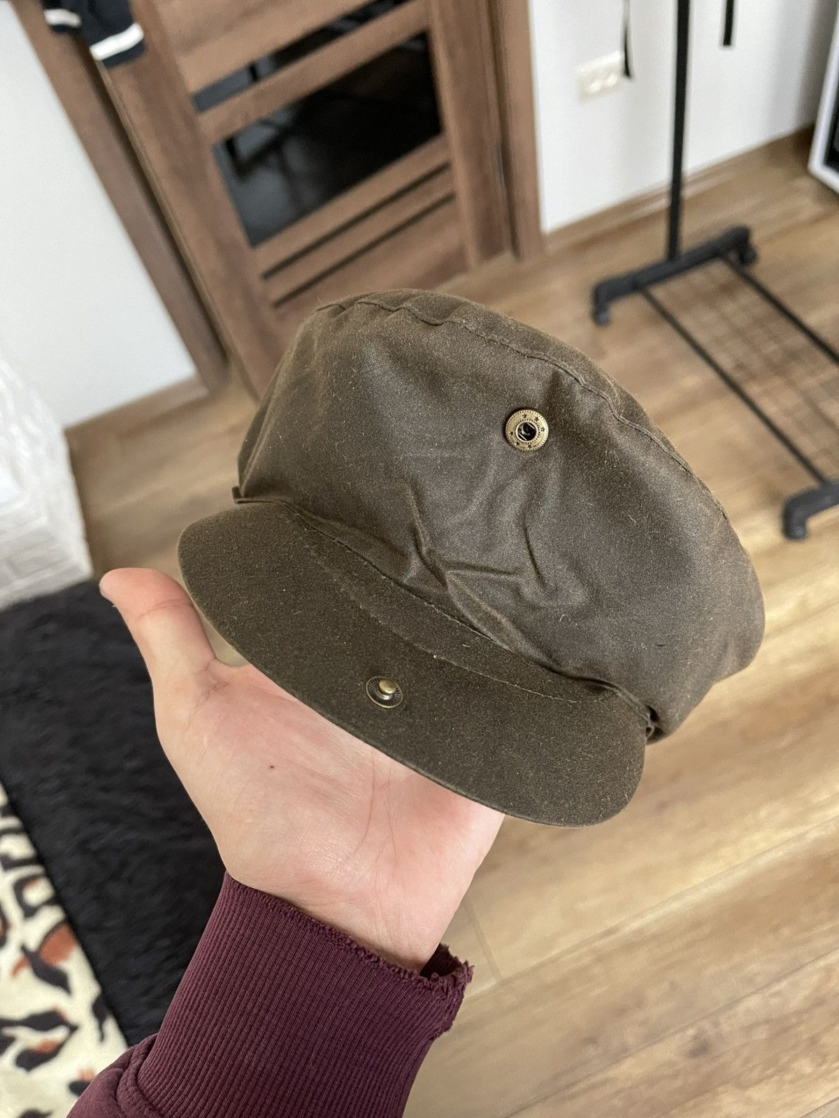 Barbour Barbour Vintage Waxed Wax Flat Cap Hat Size ONE SIZE - 2 Thumbnail