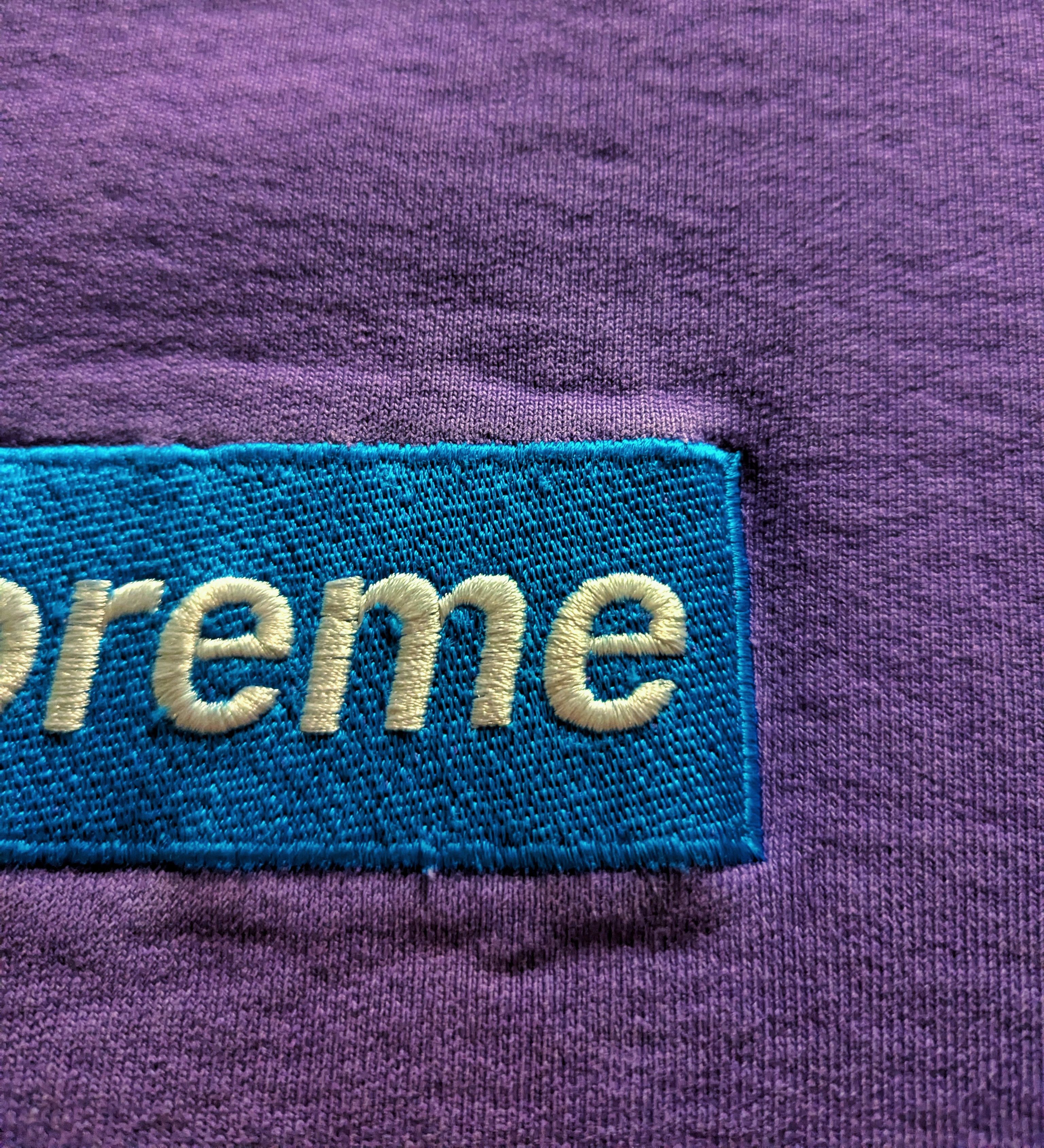 Supreme 2006 Supreme Purple / Teal Crewneck Size US L / EU 52-54 / 3 - 4 Thumbnail