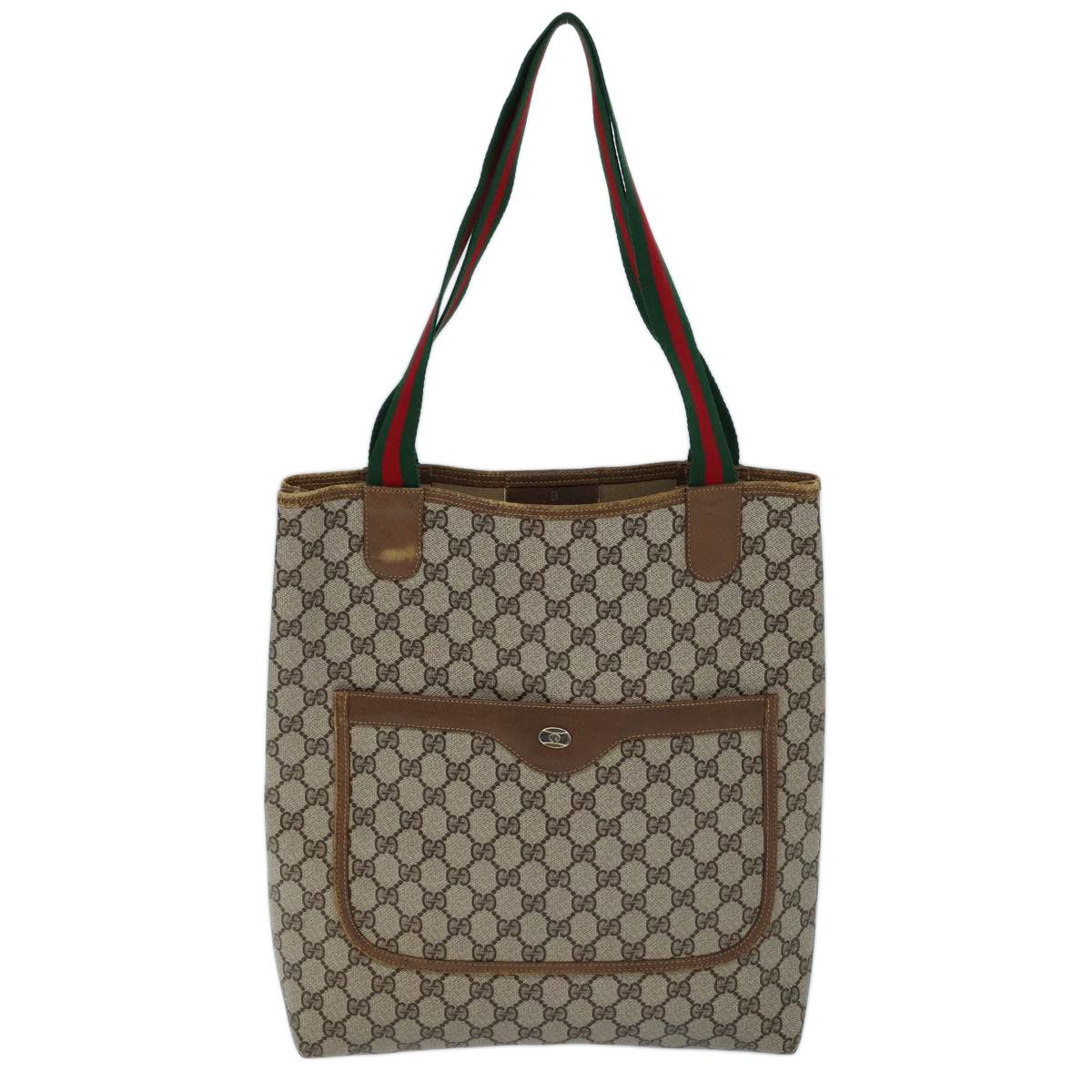 Gucci Gg Canvas Beige Canvas Tote Bag (Pre-Owned) Size ONE SIZE - 1 Thumbnail