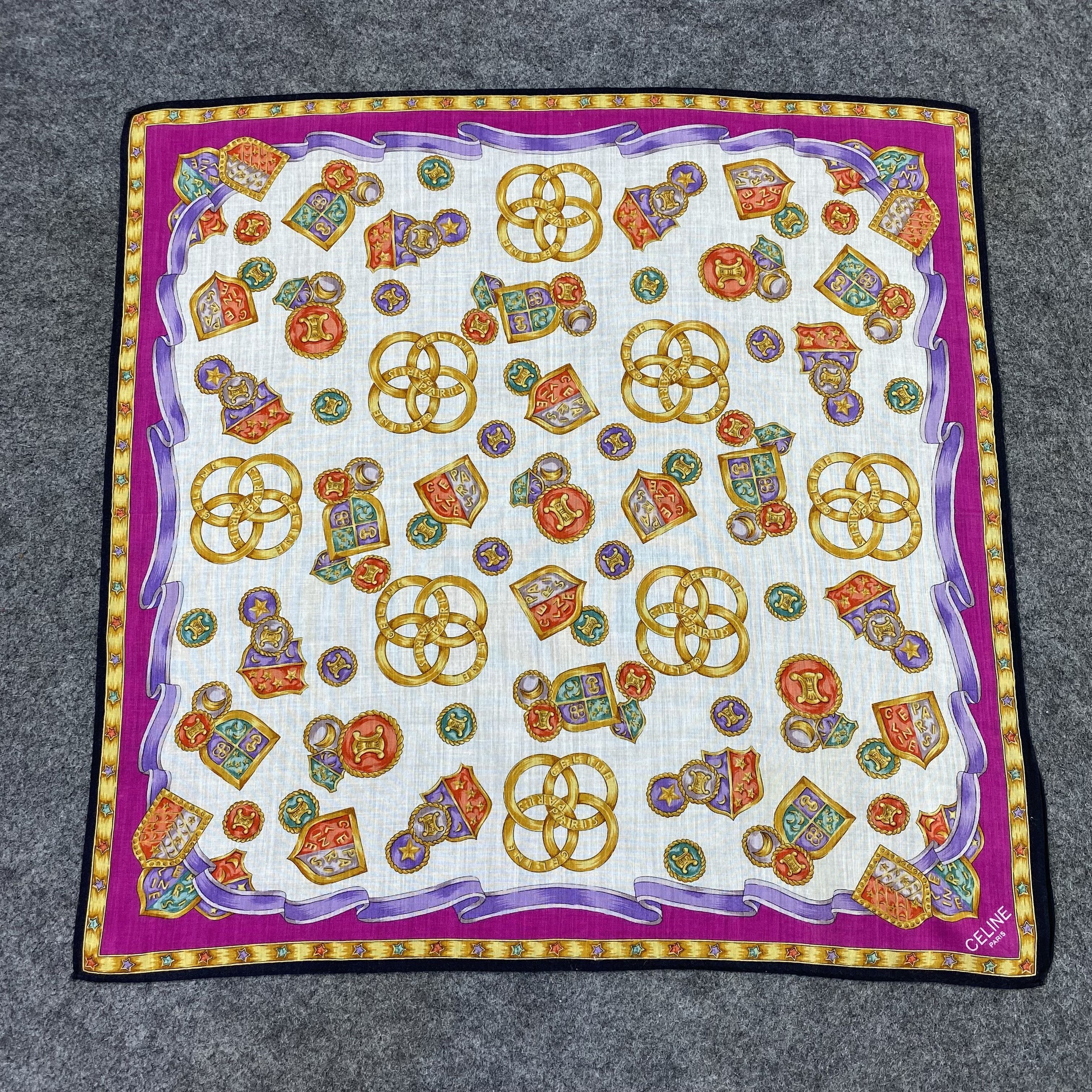 Celine Celine Handkerchief Neckerchief Bandana-B1935 Size ONE SIZE - 3 Thumbnail