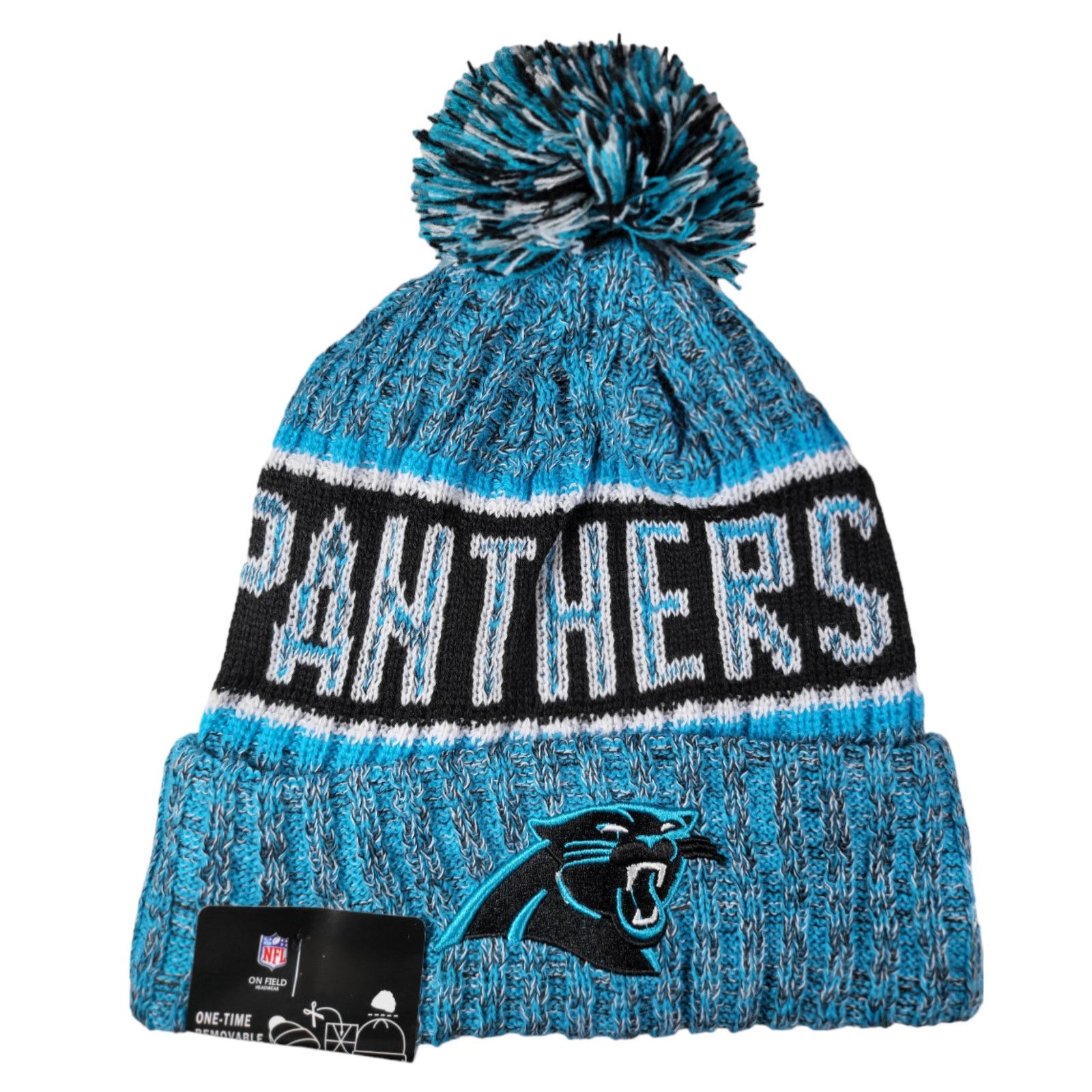 Other NWT Carolina Panthers Sports Knit Pom Beanie Fleece Lined Size ONE SIZE - 3 Thumbnail