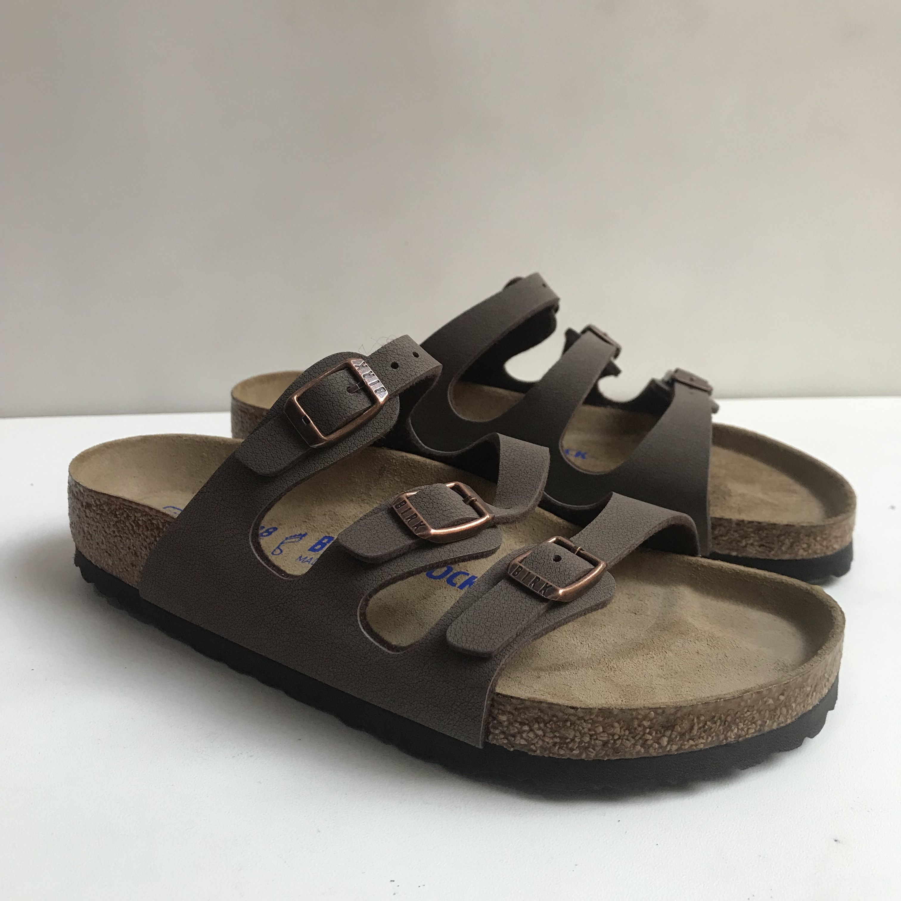 Birkenstock BIRKENSTOCK FLORIDA BLUE BIRKO-FLOR REGULAR SANDALS Brown Size US 5.5 / EU 38 - 8 Thumbnail