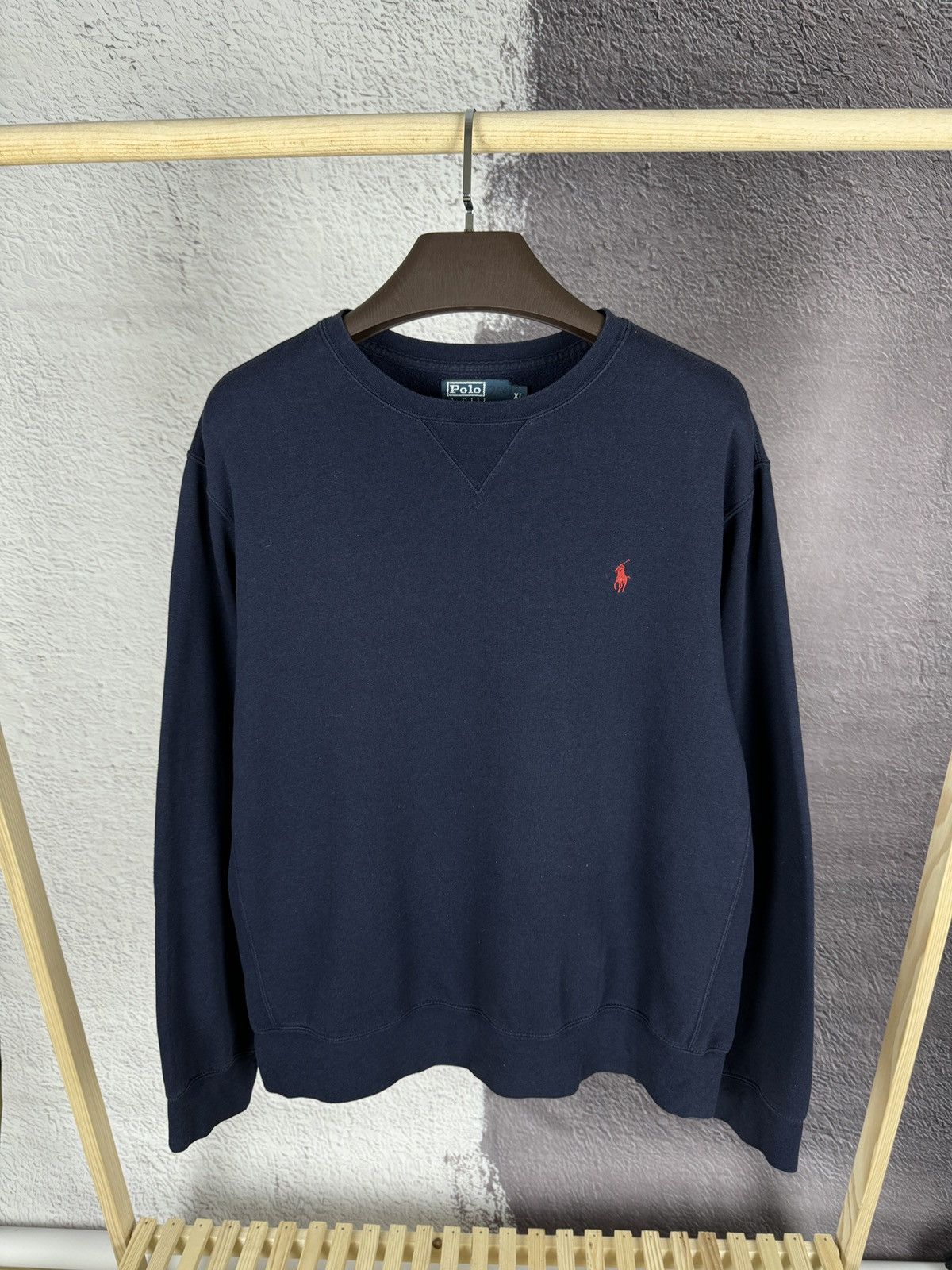 Polo Ralph Lauren Polo Ralph Lauren vintage blue navy logo sweatshirt Size US XL / EU 56 / 4 - 2 Thumbnail