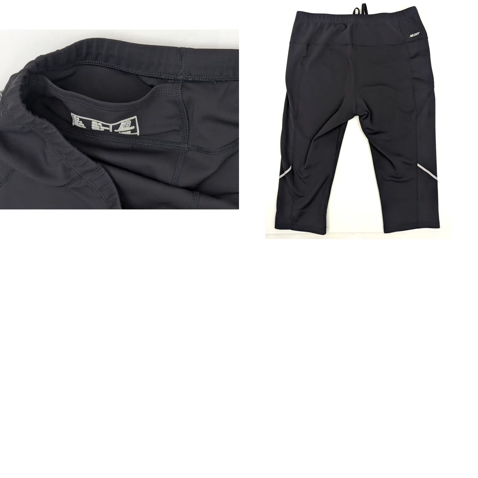 New Balance New Balance NB Dry Compression Cropped Legging Women L Black Back Pocket Size 36" / US 14 / IT 50 - 8 Thumbnail