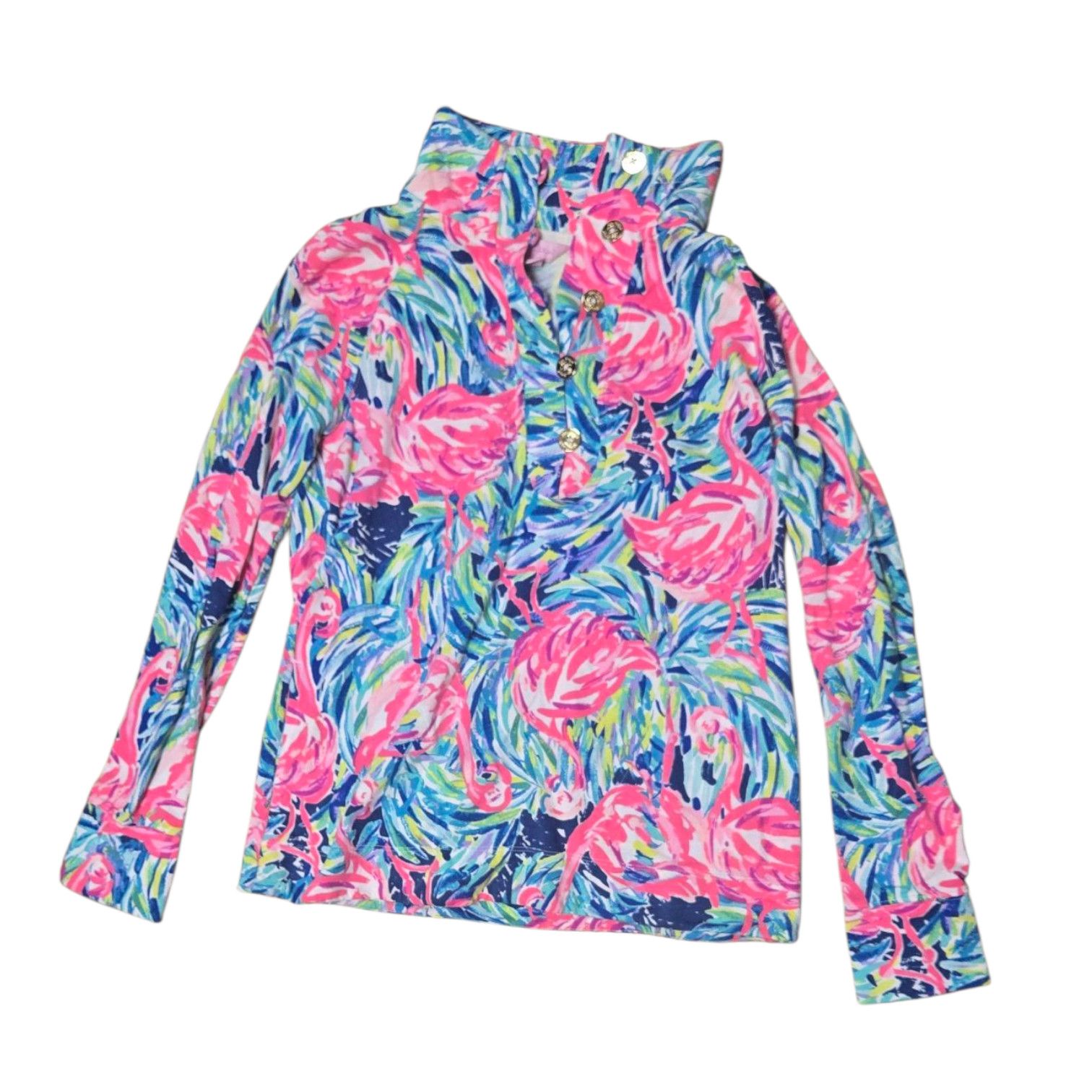 Lilly Pulitzer Lilly Pulitzer Women's Windsor Popover in Flamenco Beach Size XS / US 0-2 / IT 36-38 - 1 Thumbnail