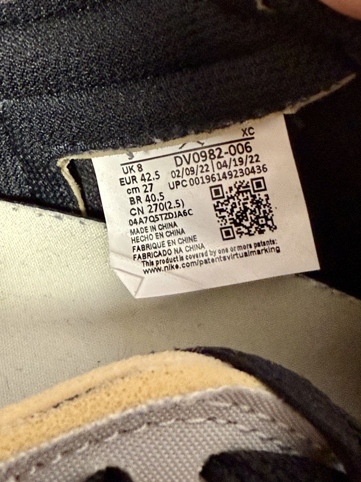 Jordan Brand JORDAN 1 RETRO LOW OG EX 'DARK SMOKE GREY' Size US 9 / EU 42 - 6 Thumbnail