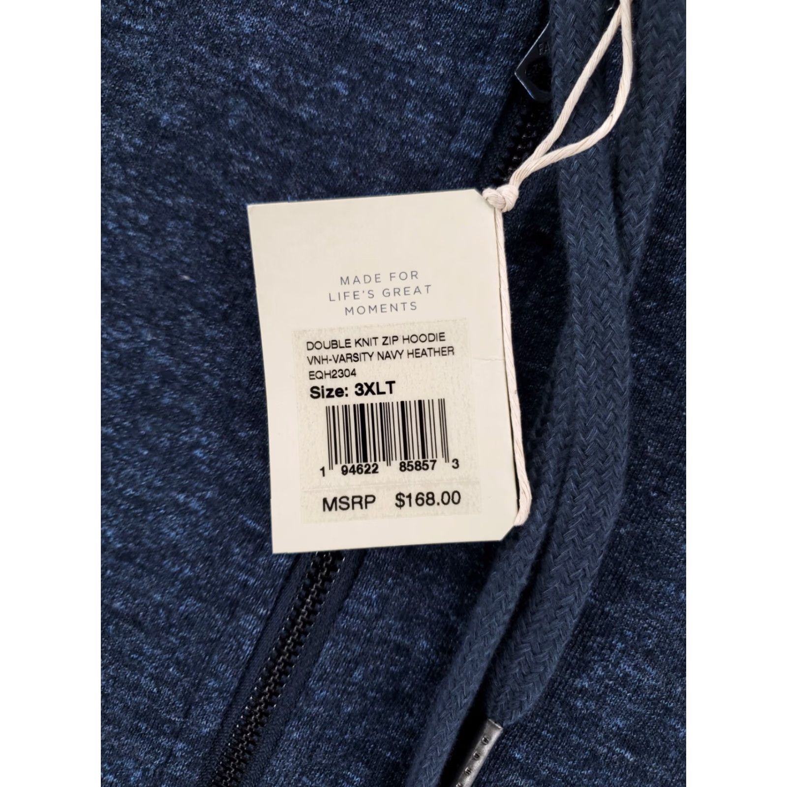 Faherty Faherty Full Zip Hoodie Jacket Blue Long Sleeve Mens 3XLT NWT Size US XXL / EU 58 / 5 - 4 Thumbnail