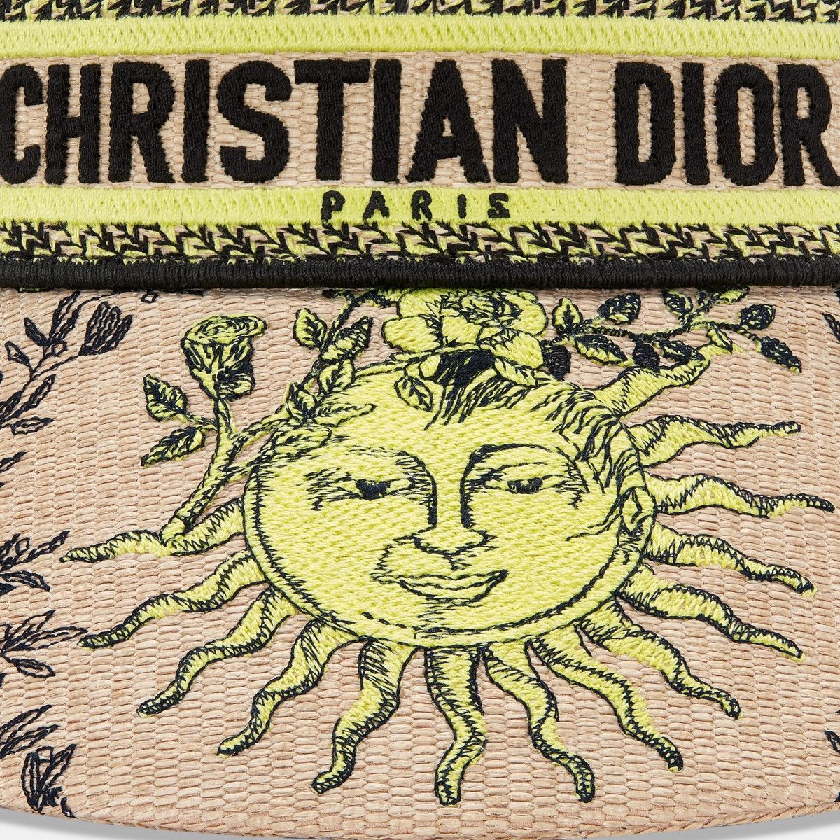 Dior o1bcso1str0226 Size:OS/De Jouy Soleil Visor in Beige/Yellow Size ONE SIZE - 6 Thumbnail