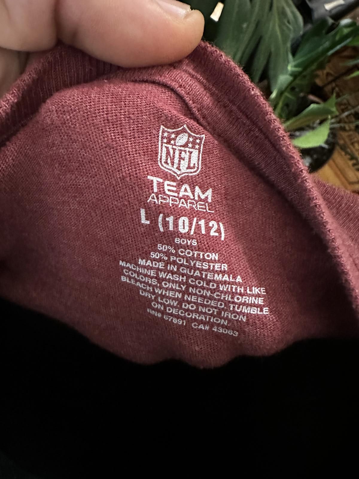 NFL Redskins Ladies Long Sleeve Jersey Size L / US 10 / IT 46 - 2 Thumbnail