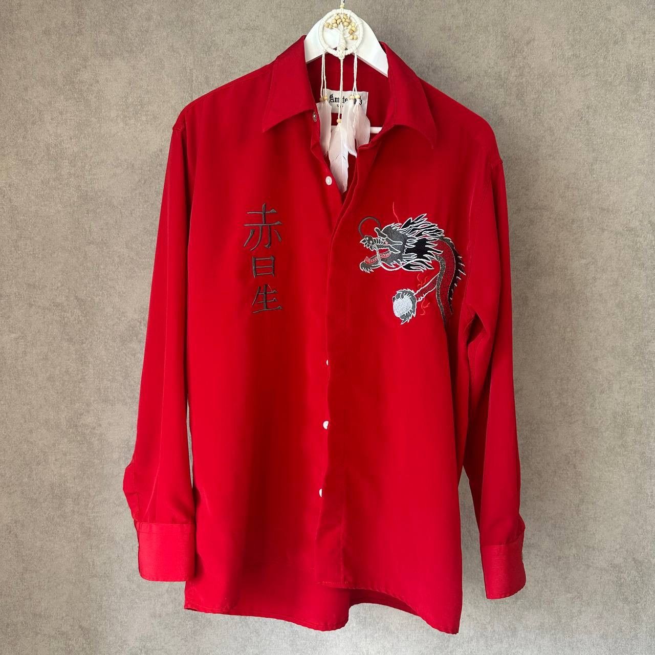 Hypebeast Vintage Japanese Style Shirt Button Up Dragon Amato Club Y2K Size US L / EU 52-54 / 3 - 1 Thumbnail
