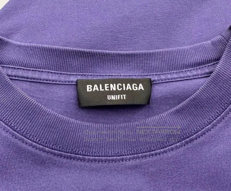 Balenciaga Balenciaga Blue Short Sleeve T-shirt. Size US XS / EU 42 / 0 - 5 Thumbnail