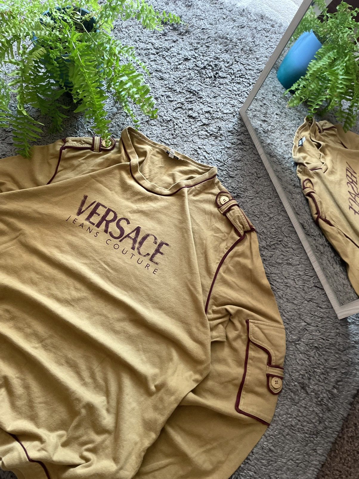 Versace × Vintage Versace Long-sleeve Streetwear Vintage Big Logo Rare Size US L / EU 52-54 / 3 - 4 Thumbnail