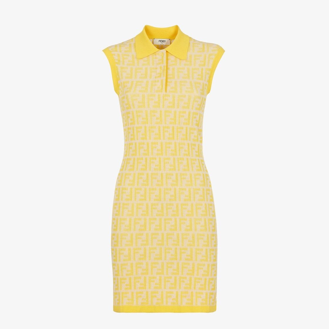 Fendi o1s1wg110825 Dress in Yellow Size XL / US 12-14 / IT 48-50 - 1 Thumbnail