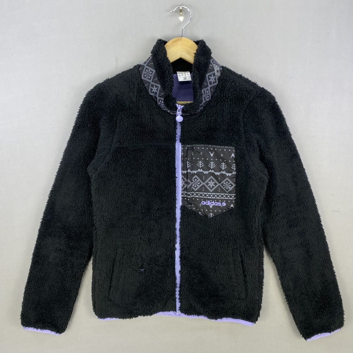 Adidas Adidas Neo Fleece Jacket Size US XS / EU 42 / 0 - 1 Thumbnail