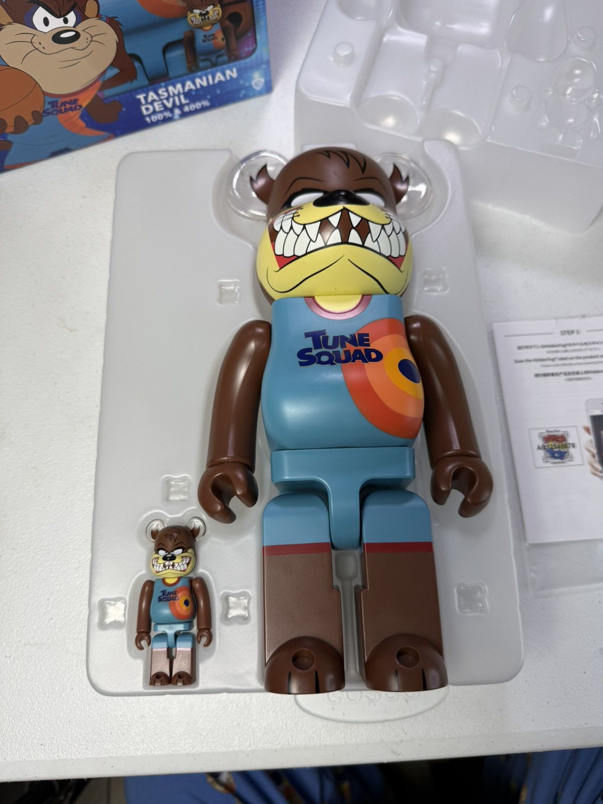 Other Space Jam New Legacy Tasmanian Devil 400% & 100% Bearbrick Size ONE SIZE - 2 Thumbnail