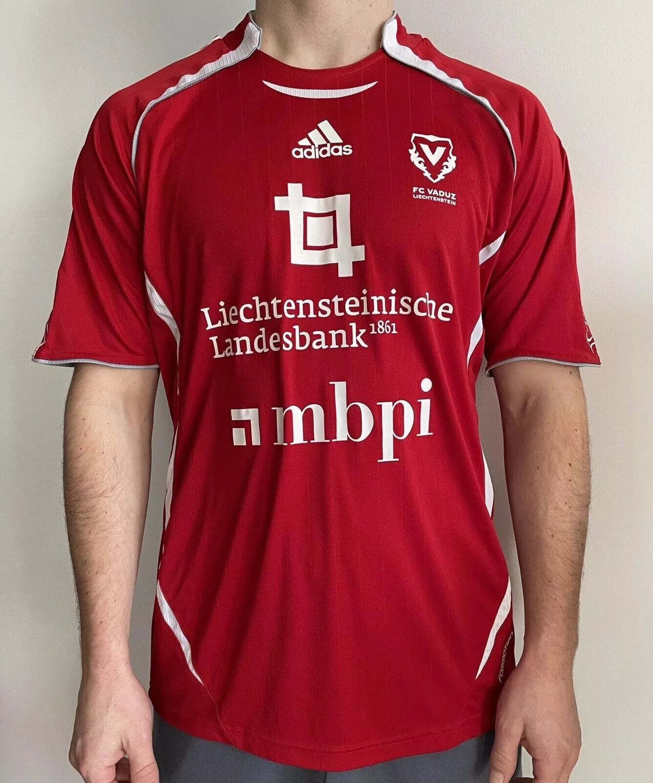 Adidas × Vintage Vintage 2006 FC Vaduz Liechtenstein Match Worn Soccer Jersey Size US M / EU 48-50 / 2 - 4 Thumbnail