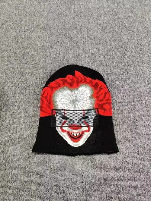 Other IT Pennywise Clown Flip Down Beanie Ski Mask Hat Size ONE SIZE - 4 Thumbnail