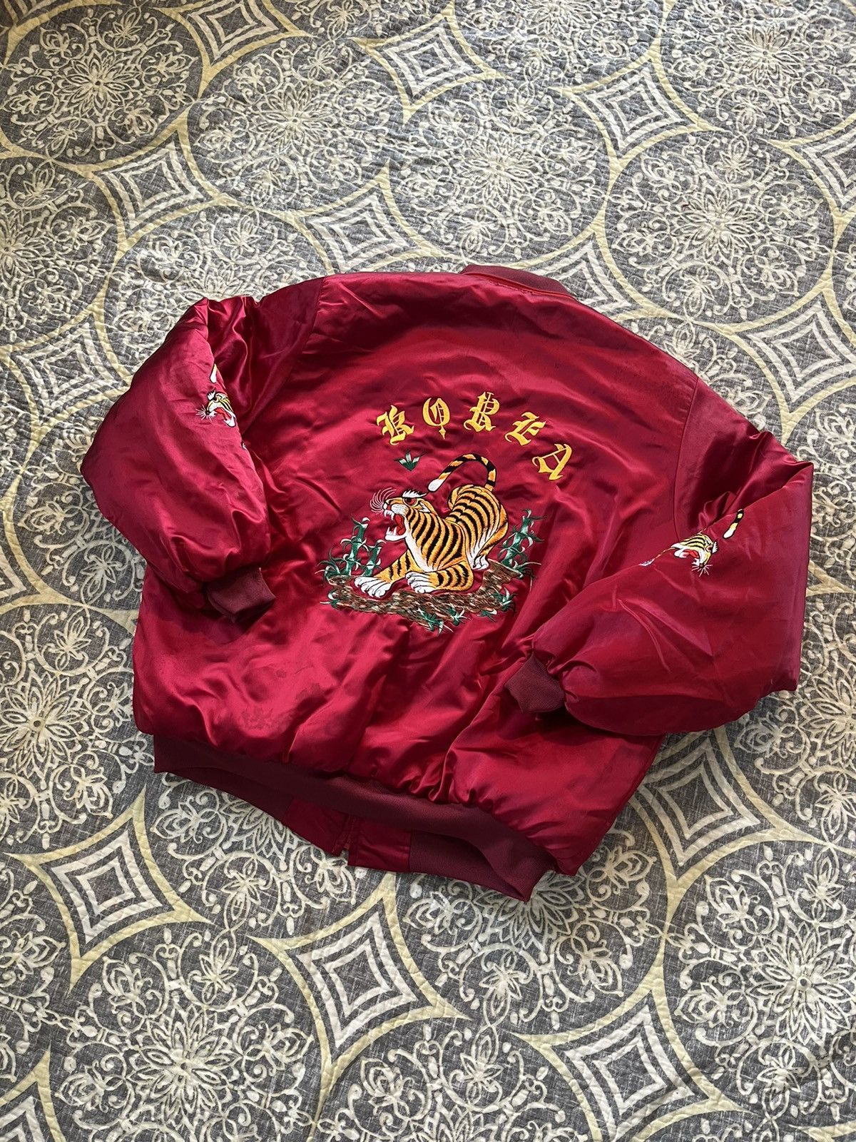 image of Sukajan Souvenir Jacket x Vintage 80’S Sukujan Jacket in Red, Men's (Size 2XL)