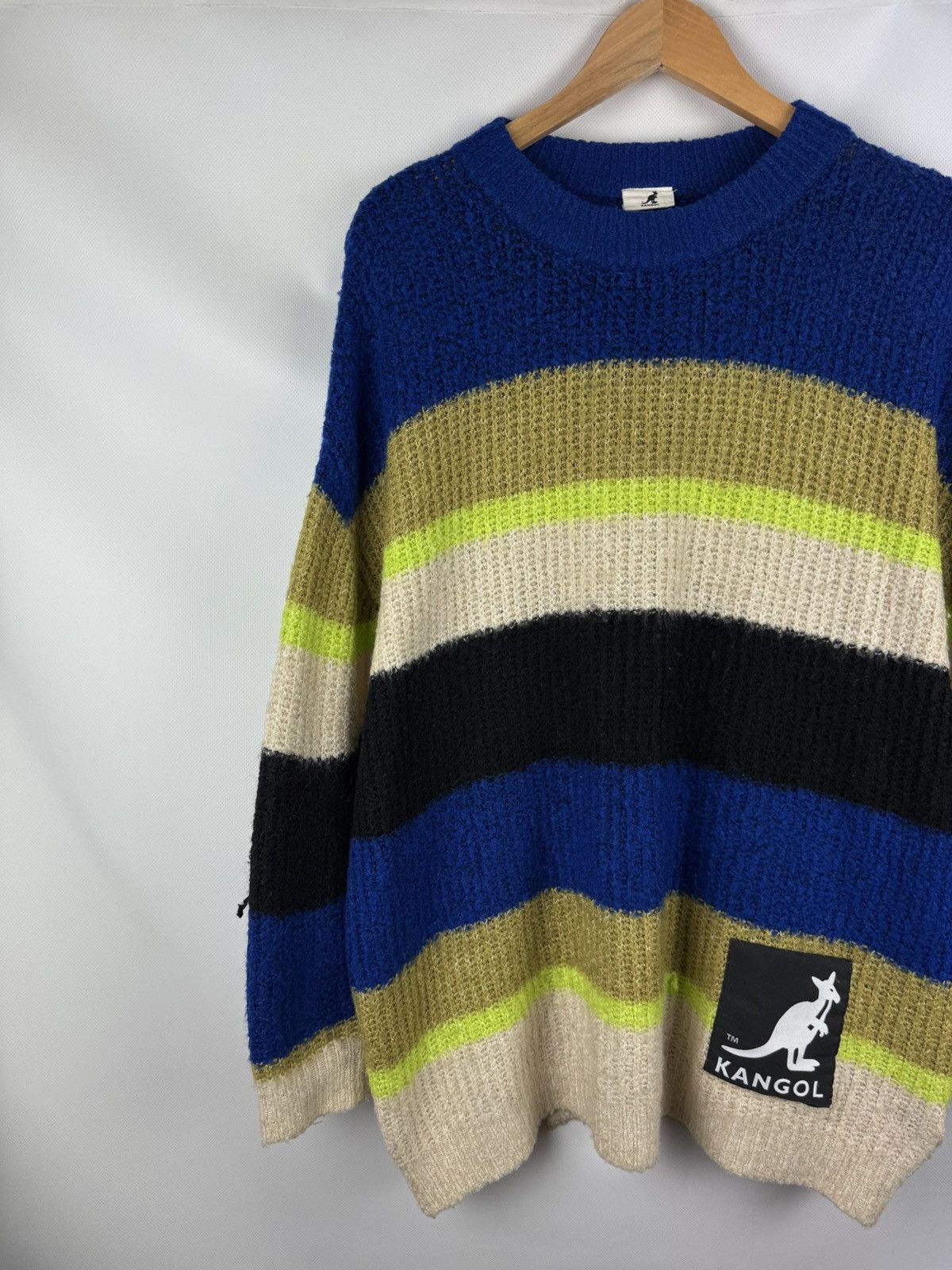 Kangol Kangol H&M Ladies Striped Oversized Sweater Pullover Size S Size S / US 4 / IT 40 - 2 Thumbnail