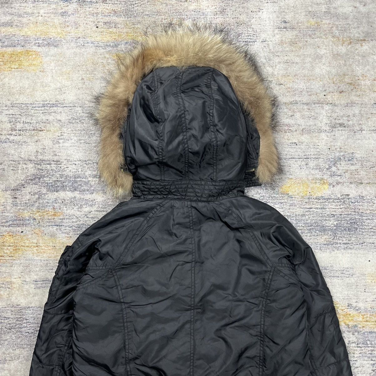 Le Grande Bleu (L.G.B.) GOA raccoon Fur hoodie military parka jacket vkei style Size US M / EU 48-50 / 2 - 8 Thumbnail