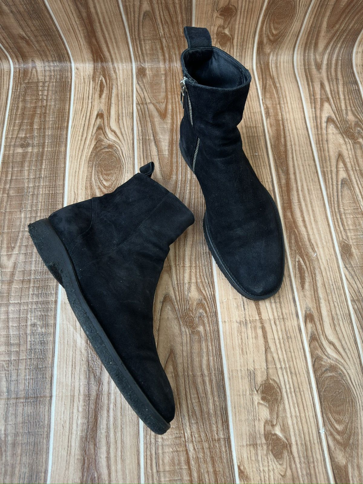 Dior × Kris Van Assche Dior Homme KVA 12AW Calf Skin Zip Boots Size US 9 / EU 42 - 11 Thumbnail
