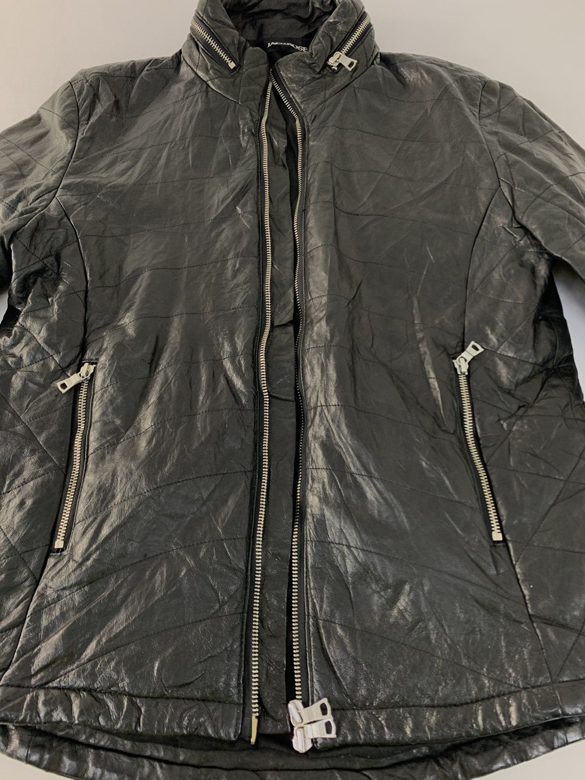 サイズ5❗️ jackrose double zip leather jkt Mens Distress Leather Jackets Motorcycle Bomber Biker Stylish