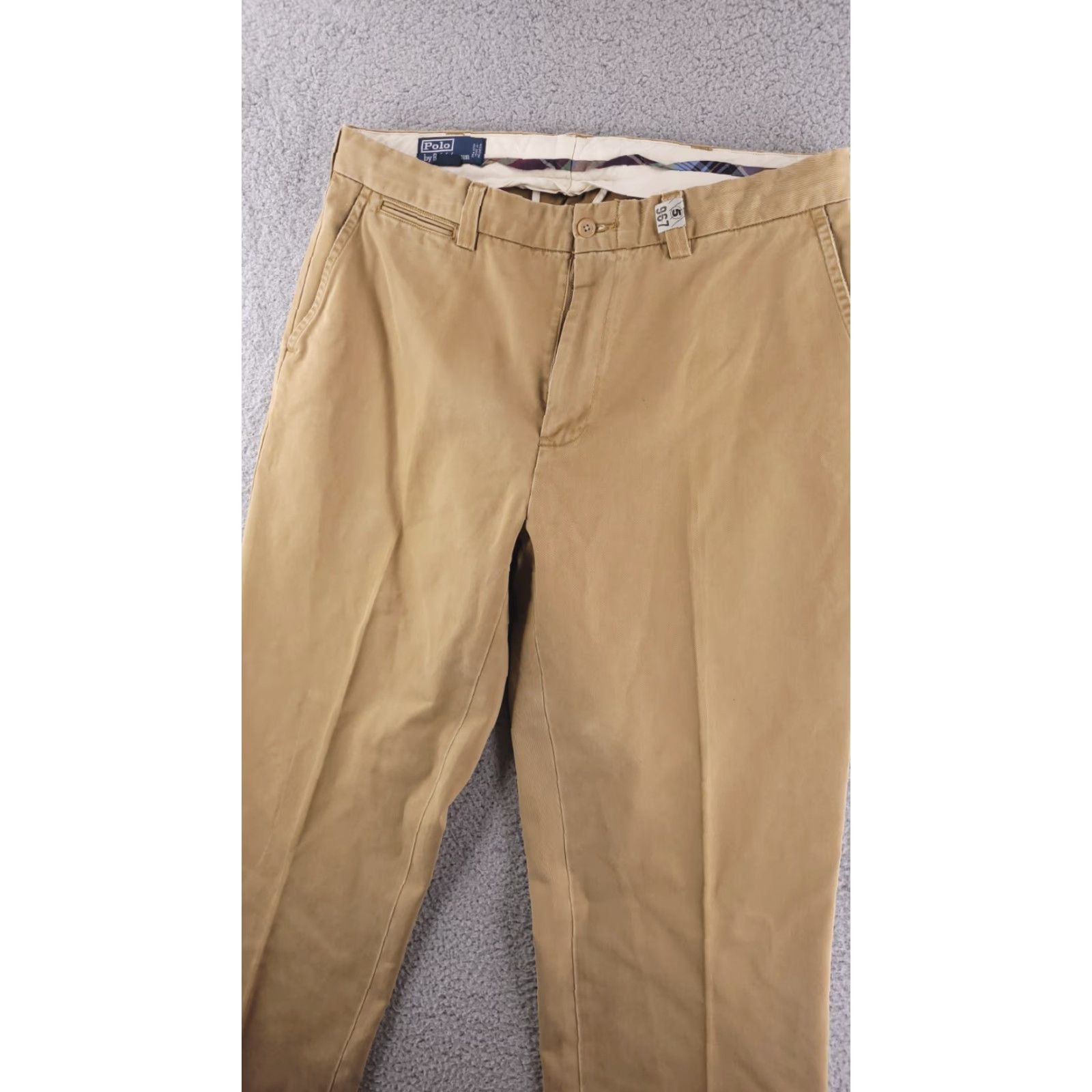 Polo Ralph Lauren Polo Ralph Lauren Pants Mens 36x29 Relaxed Fit Khaki Brown Baggy Khakis Inseam 29 Flat Front 36 Regular Mens Size US M / EU 48-50 / 2 - 4 Thumbnail