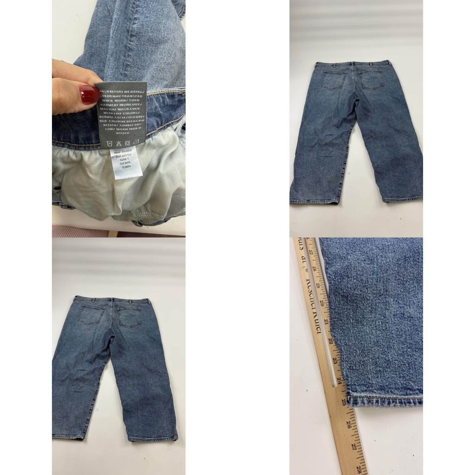 Torrid Torrid Jeans Womens 24 Blue High-Rise Ankle Crop Classic Denim Stretch Straight Size 42" / US 20 - 8 Thumbnail