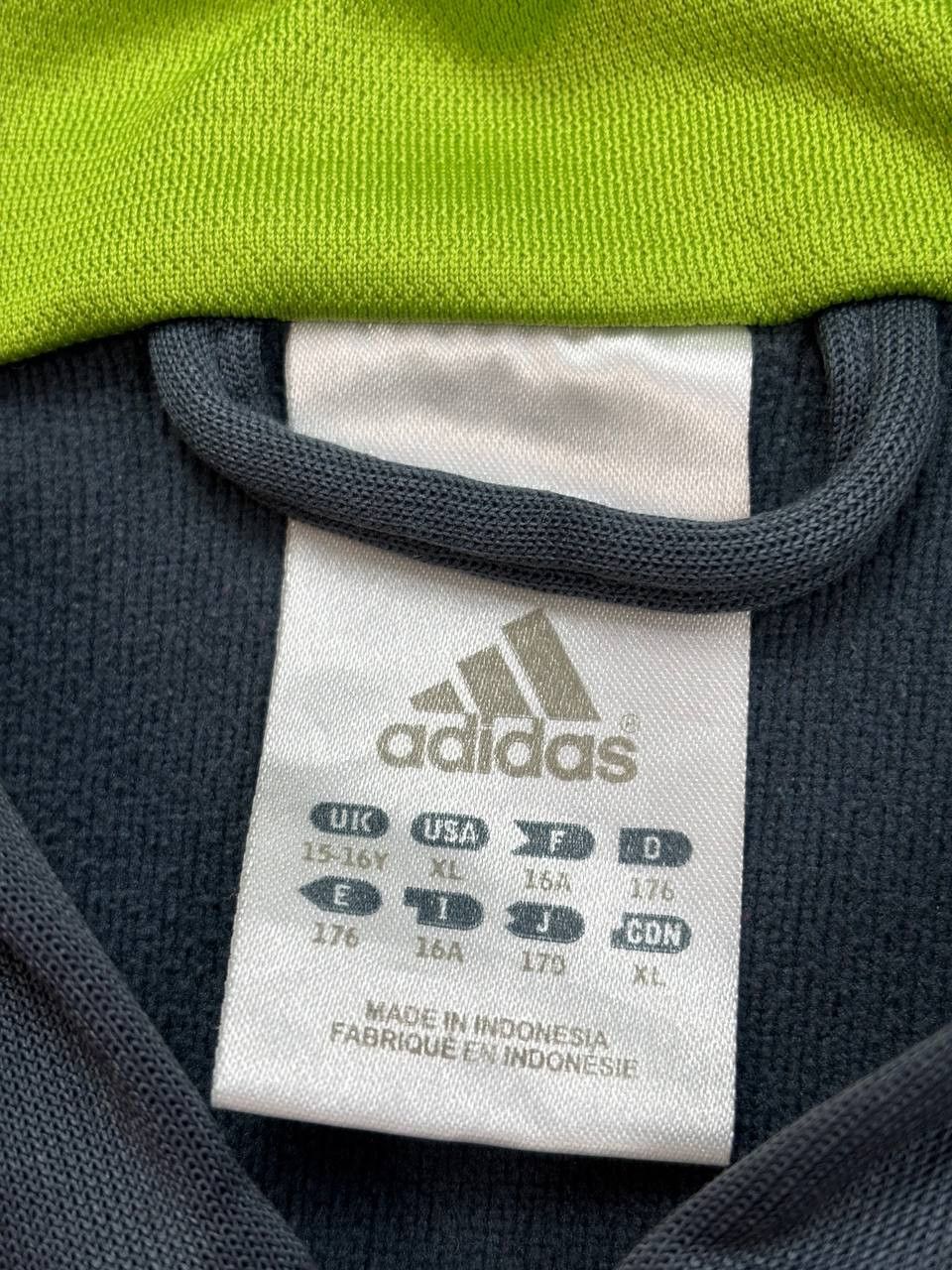 Adidas Adidas 2012 Vintage Neon Stripe Full Zip Hoodie Size US M / EU 48-50 / 2 - 13 Thumbnail