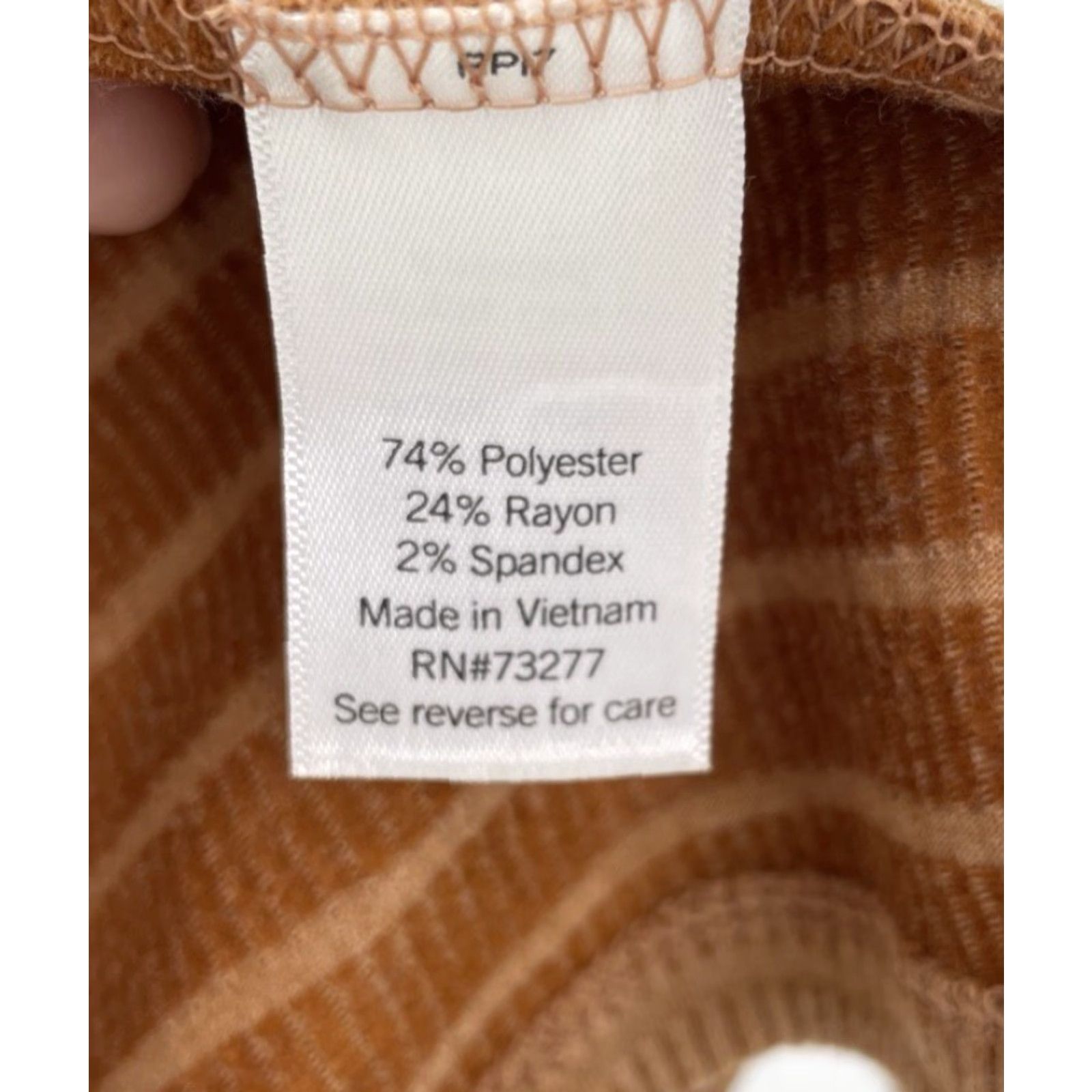 Camel SO Cropped Blouse Shirt Womens 2XL Cap Sleeve Striped Brown Boho Cropped Tie String Stretch Sleeveless? Size XXL / US 16-18 / IT 52-54 - 5 Thumbnail