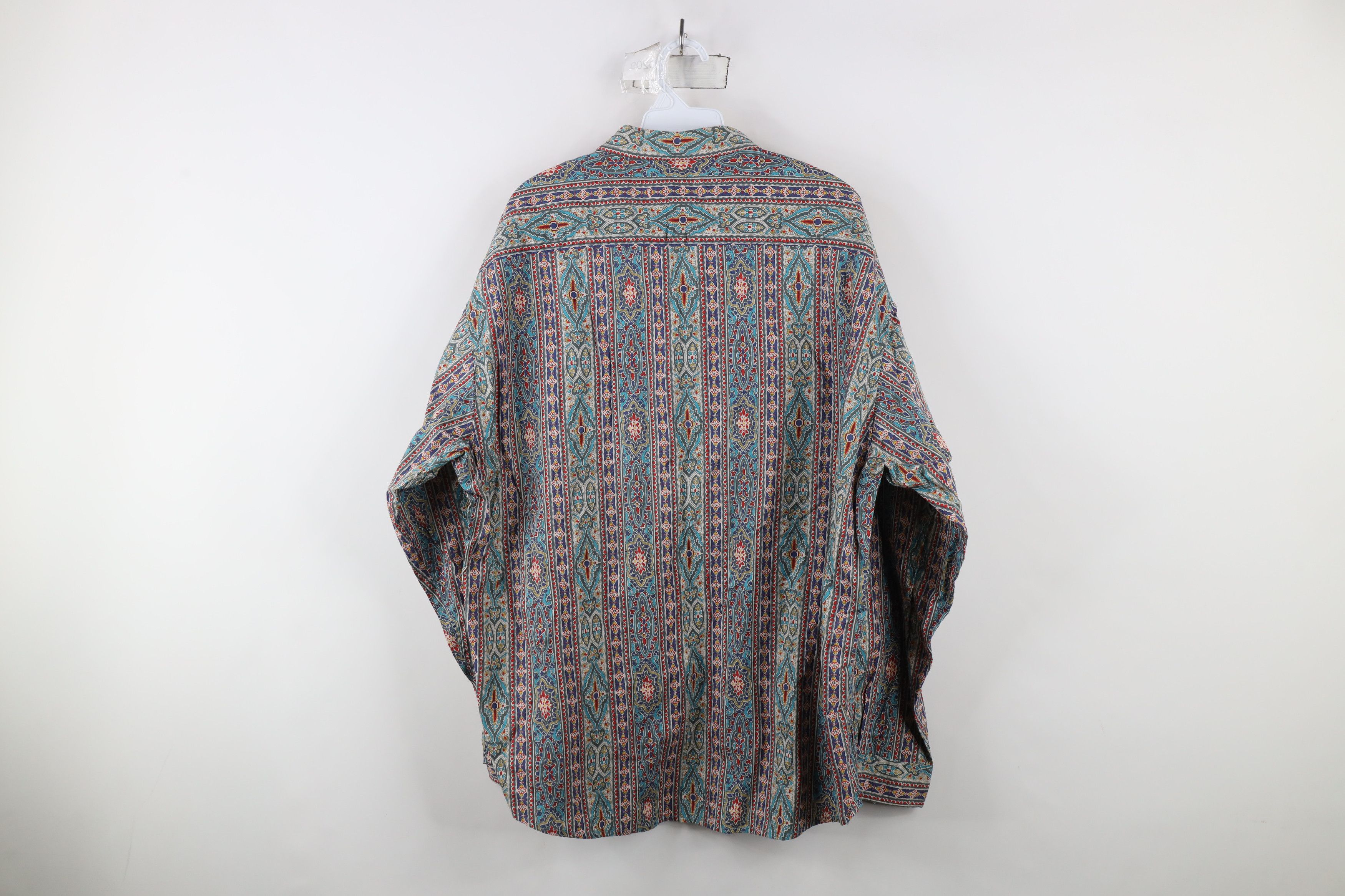 Vintage Vintage 90s Streetwear Tapestry Collared Button Shirt Size US XL / EU 56 / 4 - 8 Thumbnail