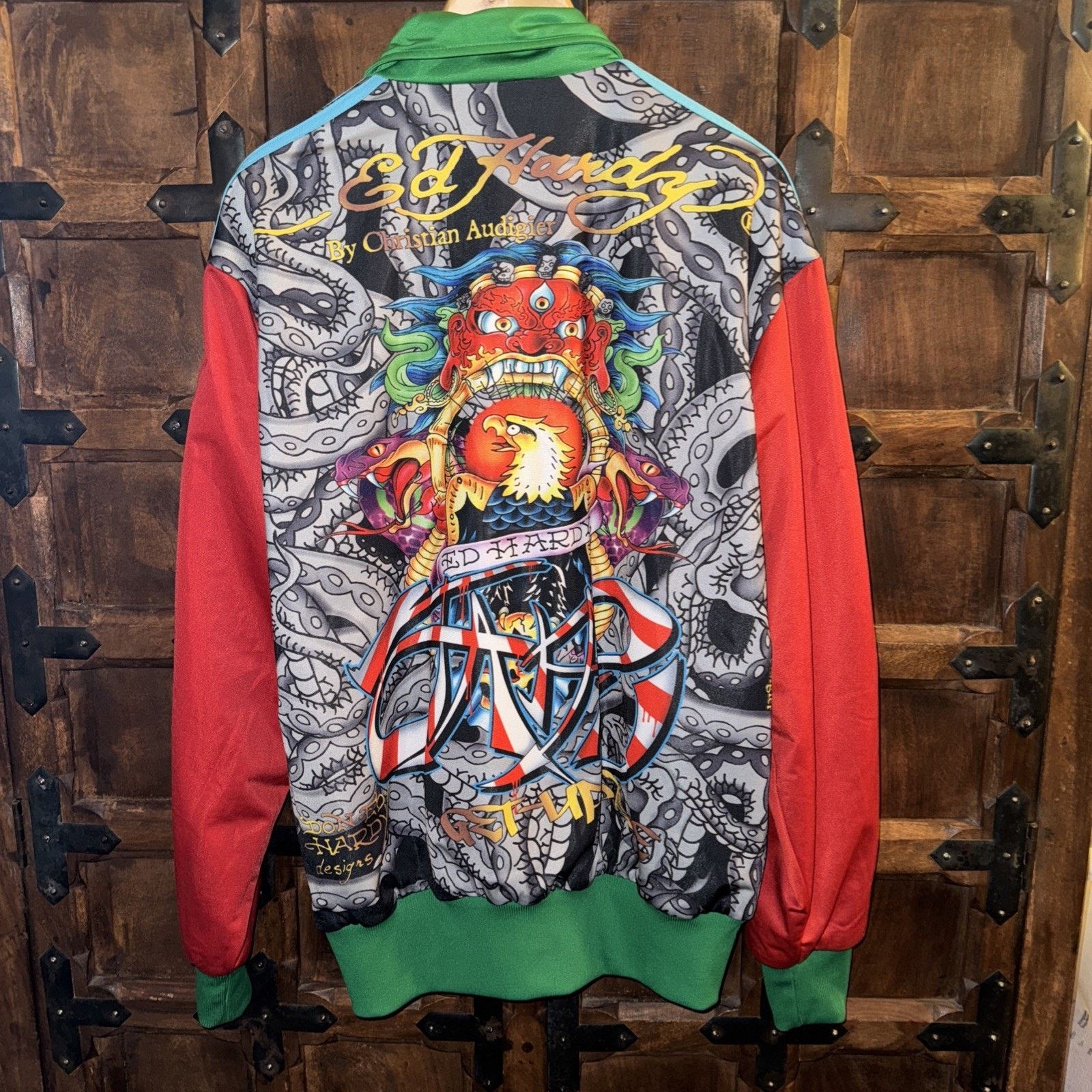 Ed Hardy Ed Hardy By Christian Audigier graphic Track Jacket Large Size US L / EU 52-54 / 3 - 5 Thumbnail